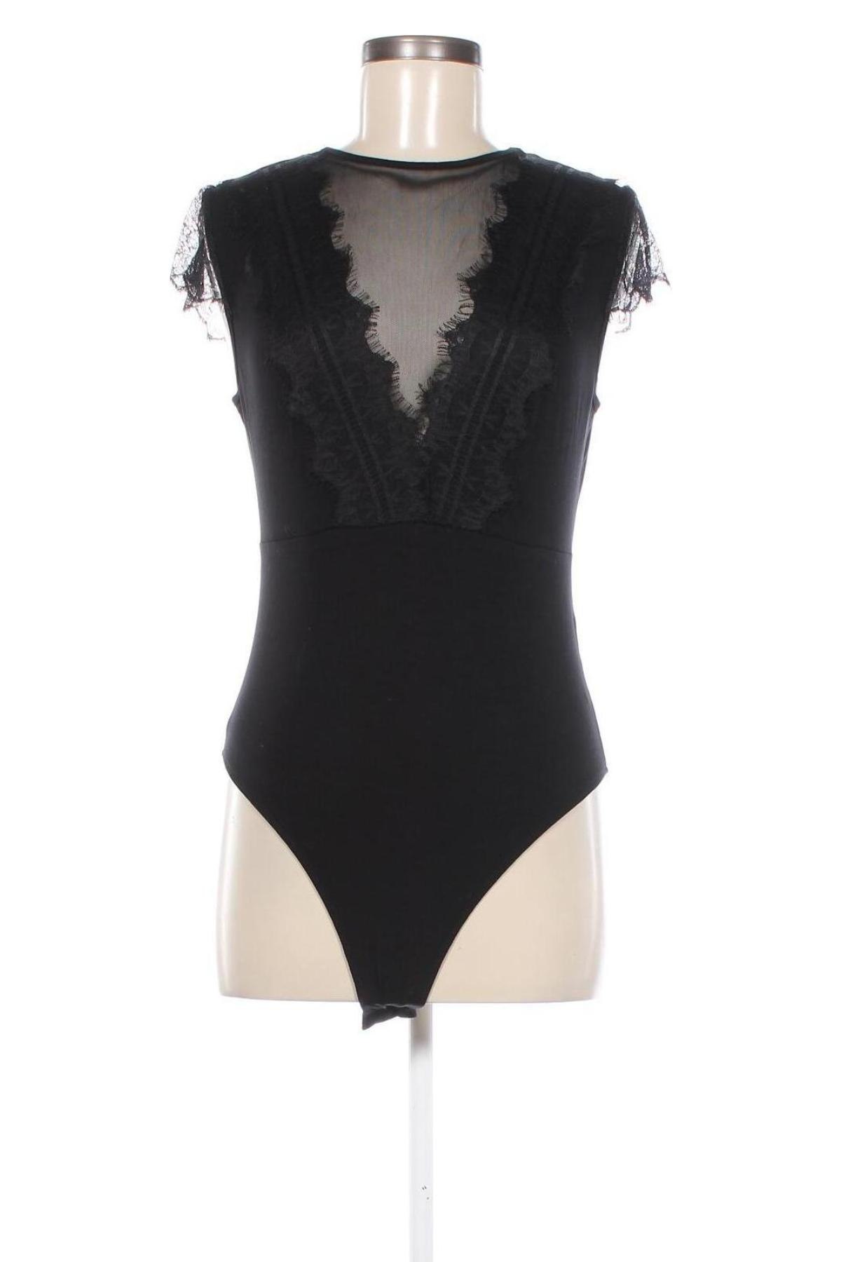 Bluză-body de damă. Guido Maria Kretschmer for About You, Mărime L, Culoare Negru, Preț 177,99 Lei