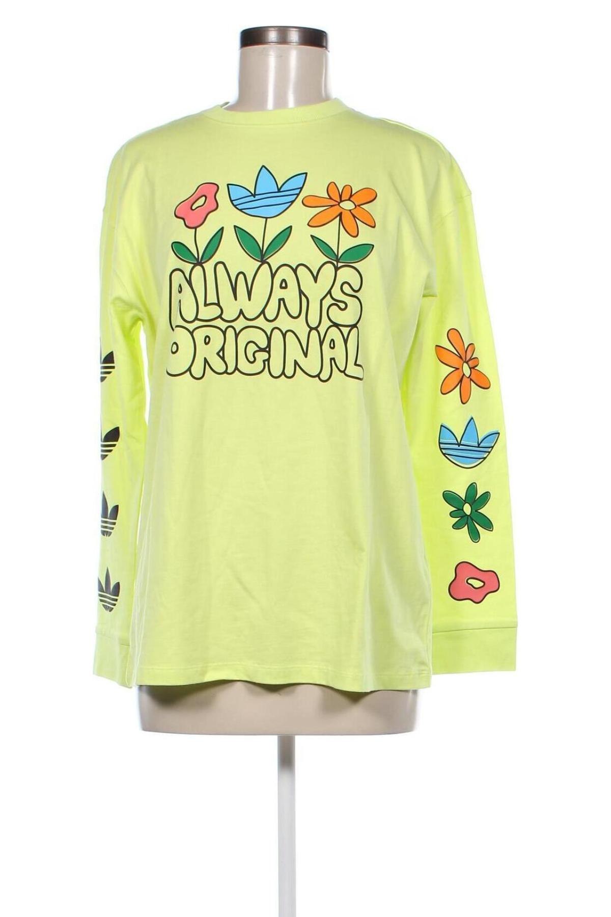 Bluzka damska Adidas Originals, Rozmiar XS, Kolor Żółty, Cena 92,99 zł