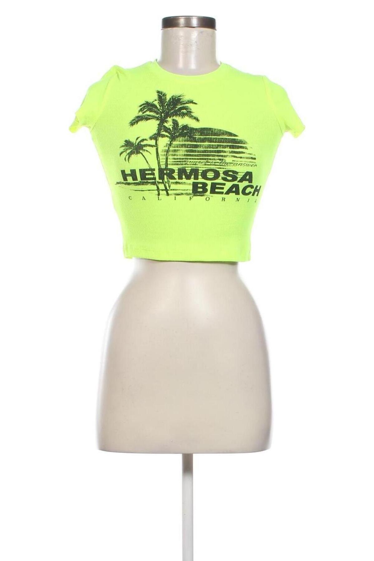 Damen Shirt Bershka, Größe XS, Farbe Gelb, Preis 6,99 €