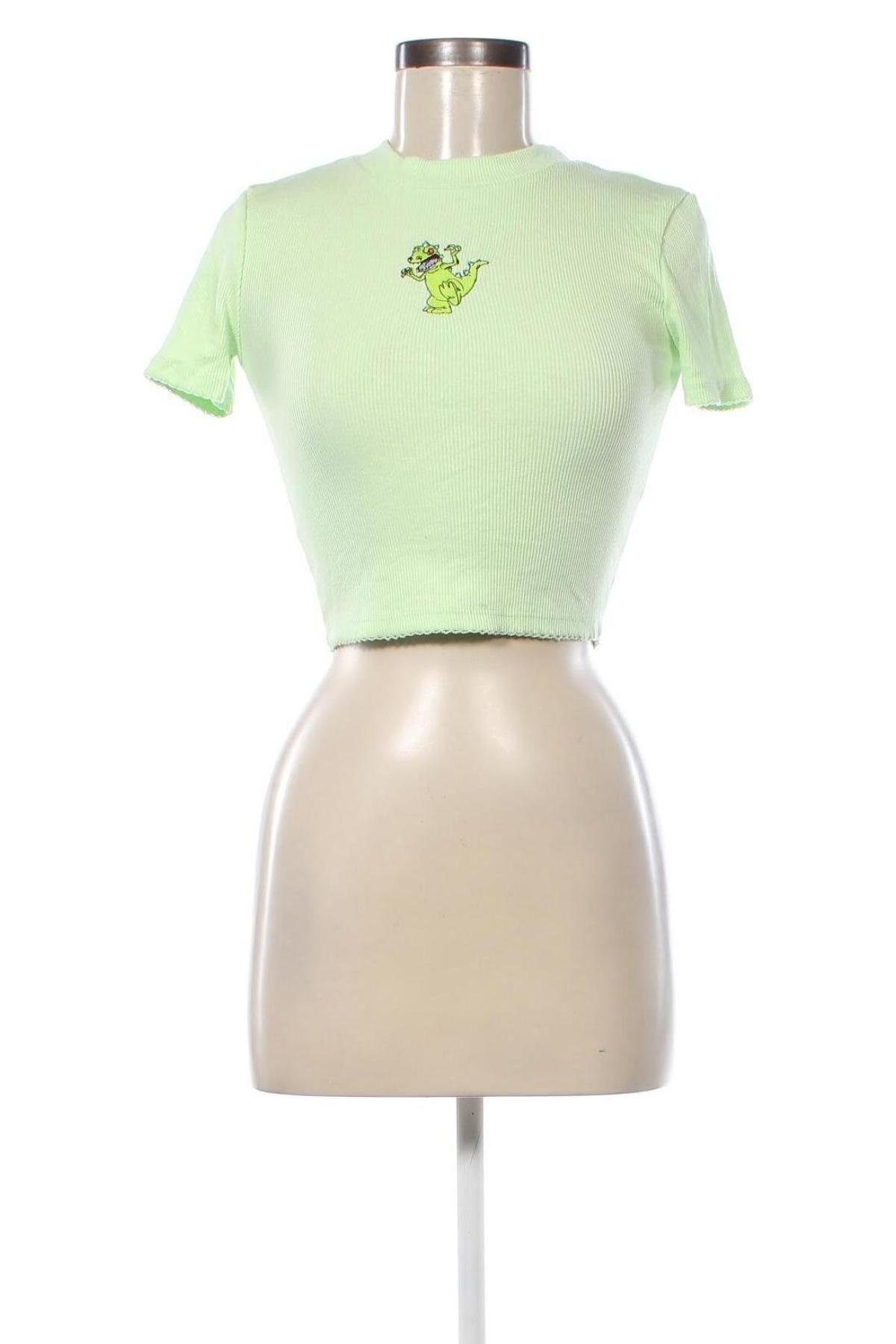 Bluză de femei Bershka, Mărime S, Culoare Verde, Preț 31,99 Lei