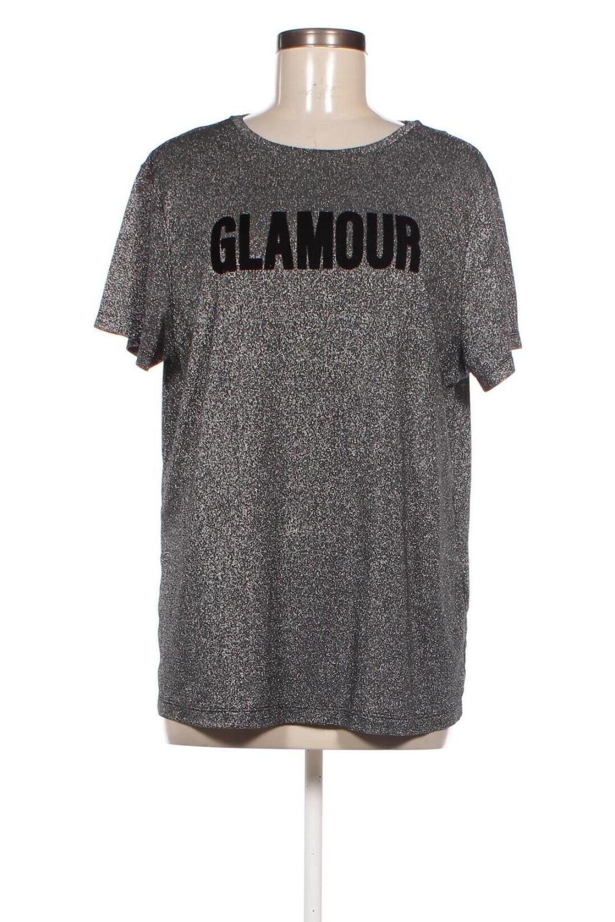 Damen Shirt ONLY Carmakoma, Größe M, Farbe Silber, Preis € 7,29