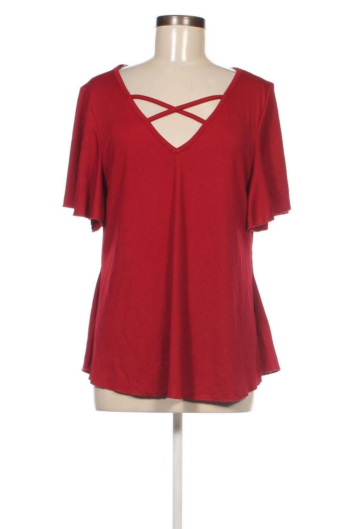 Damen Shirt SHEIN, Größe XXL, Farbe Rot, Preis 3,99 €