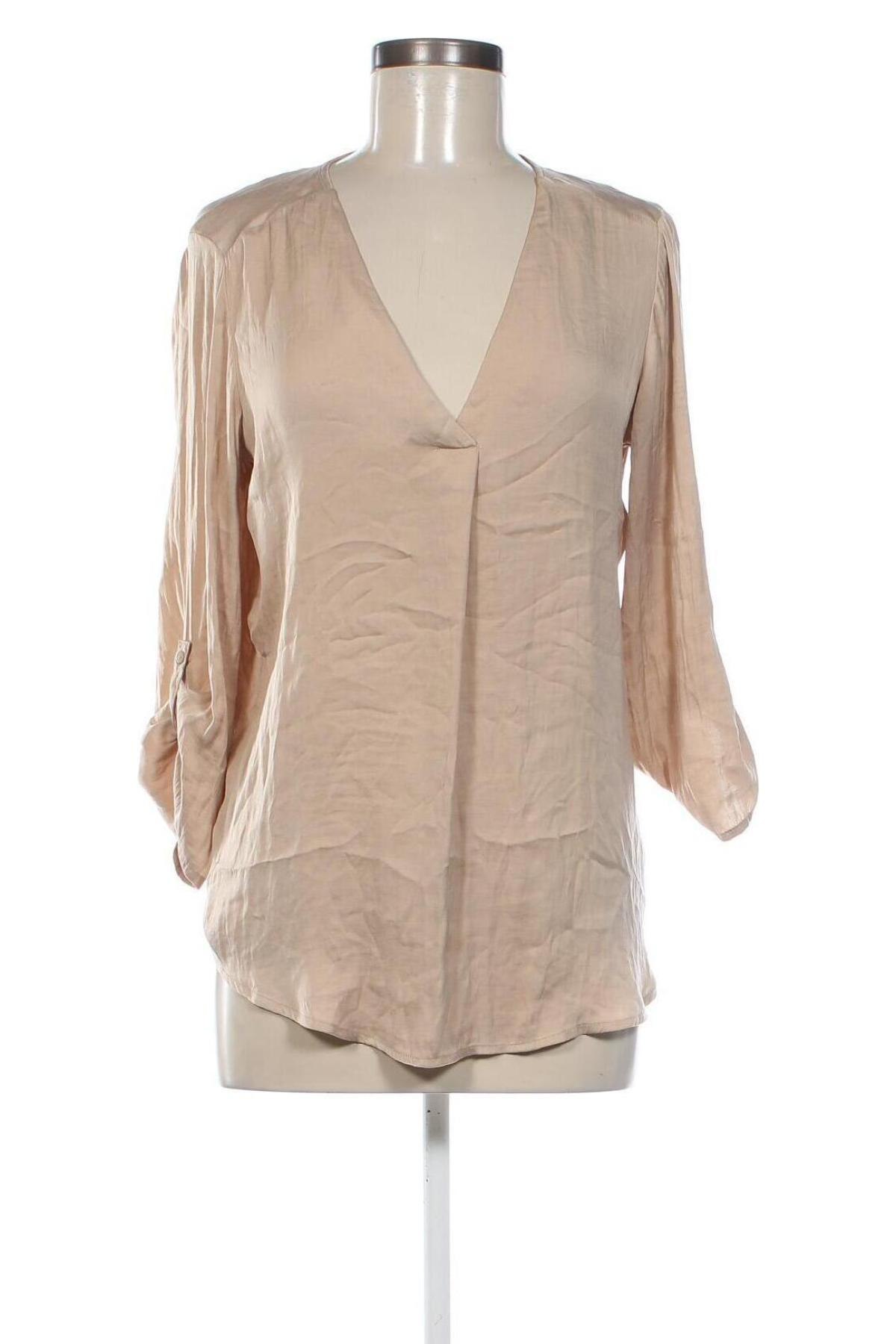 Damen Shirt Stradivarius, Größe L, Farbe Beige, Preis 6,29 €