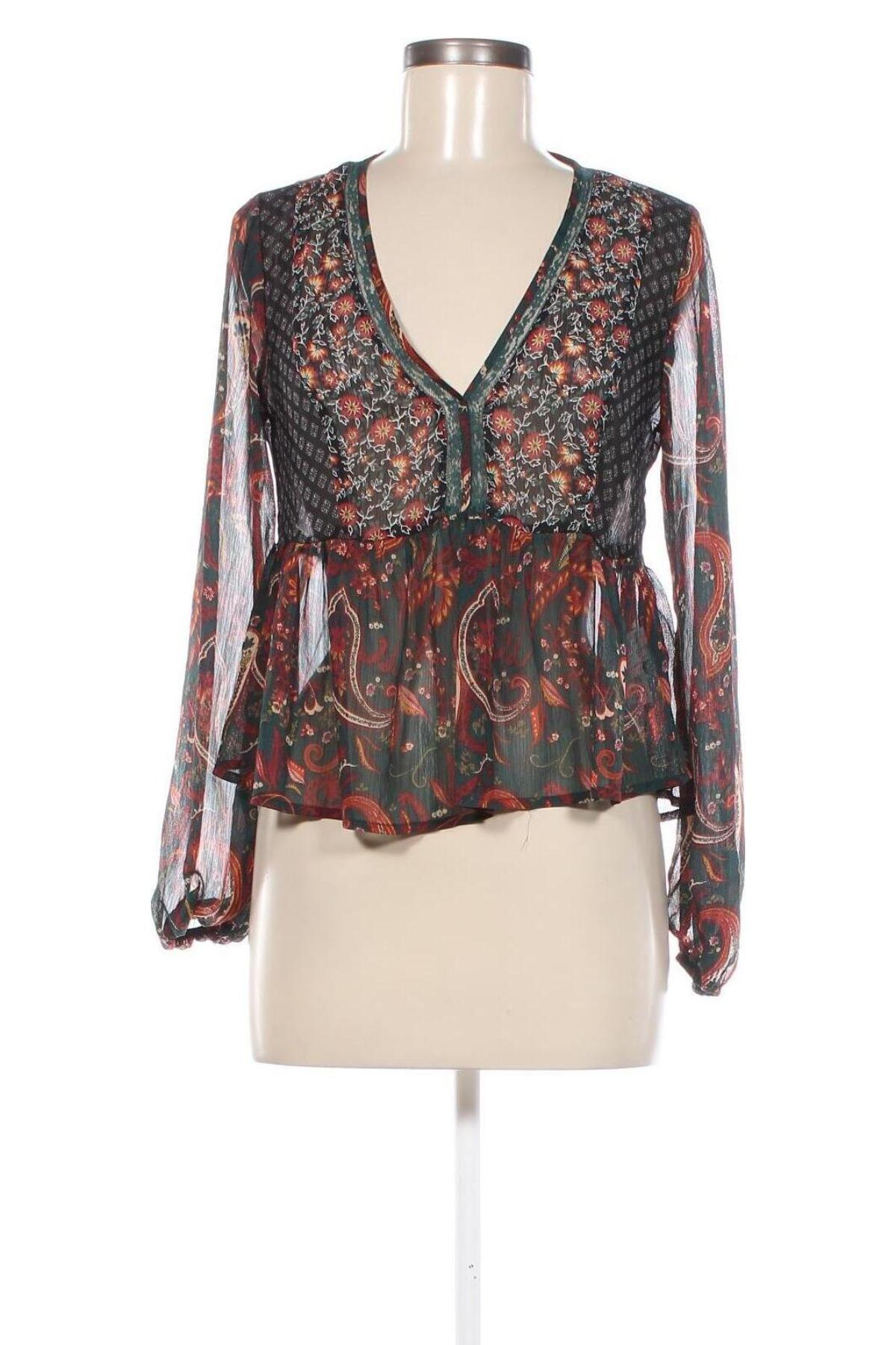 Damen Shirt Stradivarius, Größe S, Farbe Mehrfarbig, Preis € 3,49