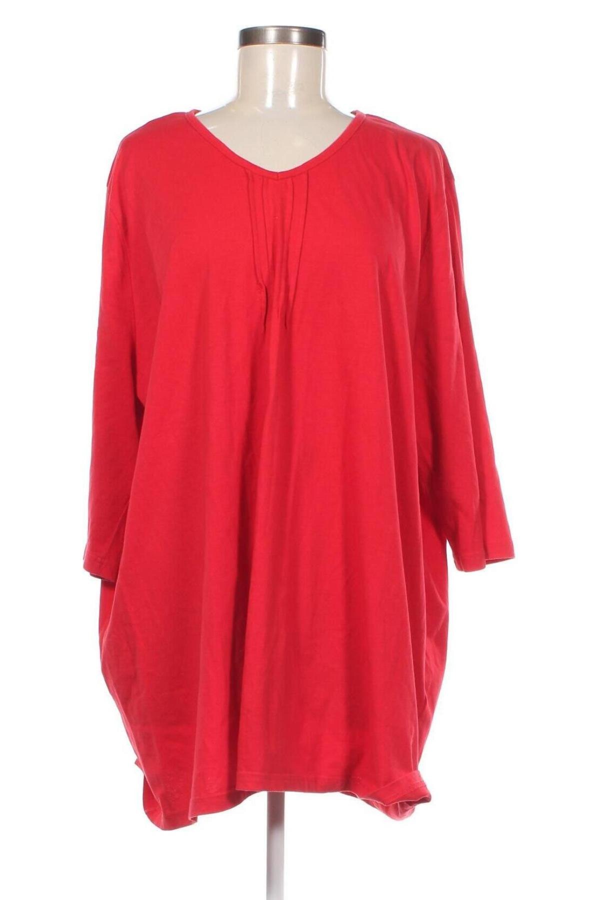 Damen Shirt Ulla Popken, Größe 4XL, Farbe Rot, Preis € 33,10