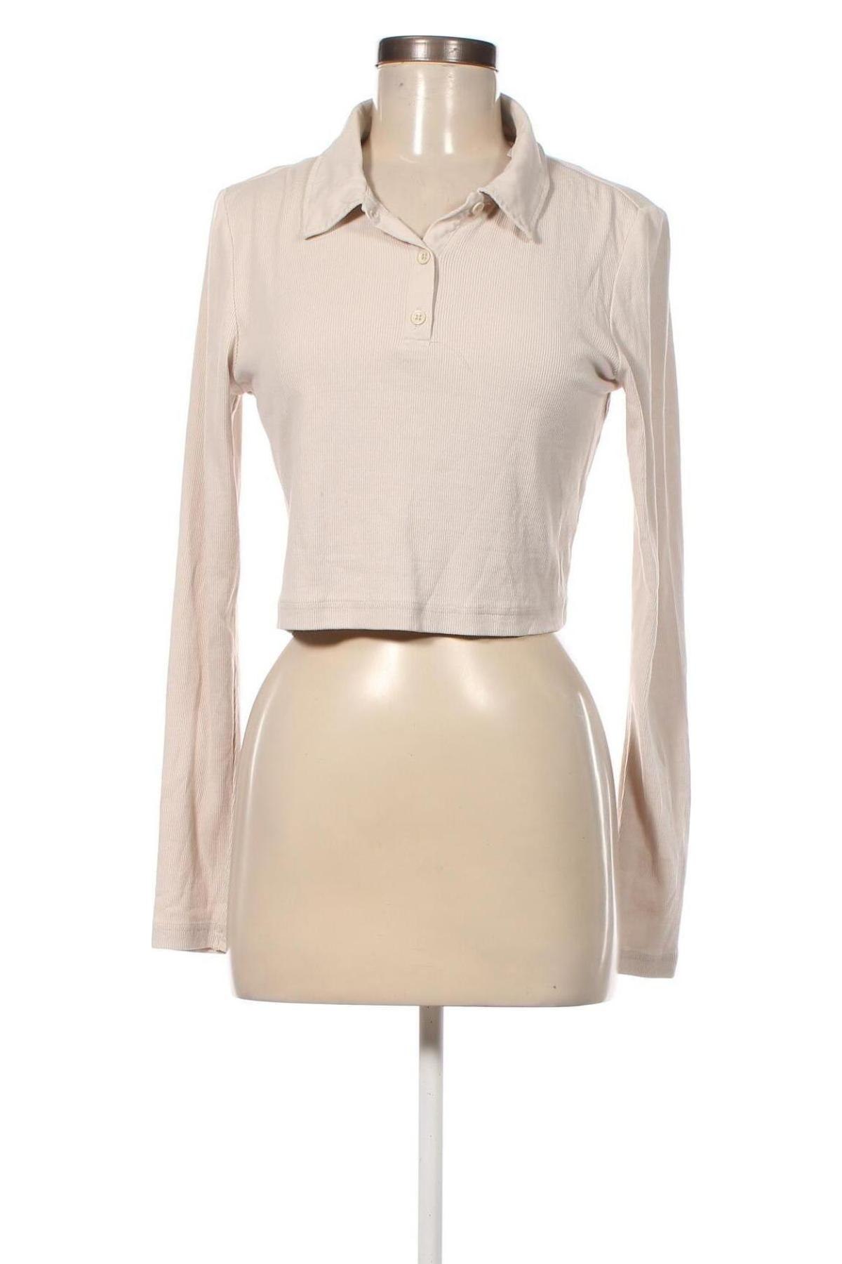 Damen Shirt Weekday, Größe L, Farbe Beige, Preis € 4,99