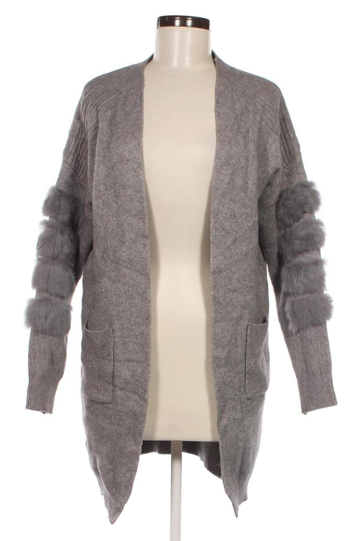 Damen Strickjacke, Größe M, Farbe Grau, Preis 9,49 €