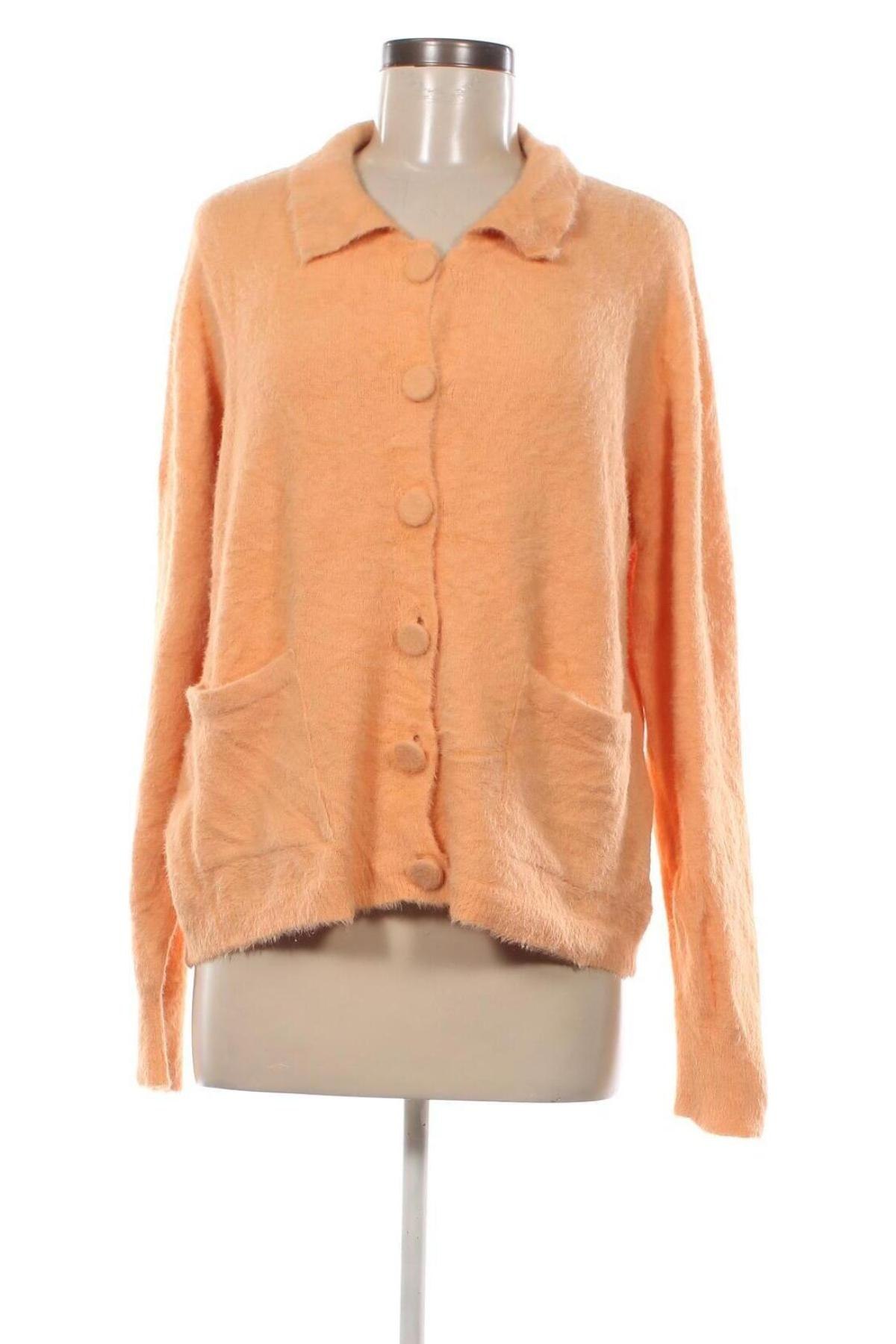 Damen Strickjacke, Größe L, Farbe Orange, Preis € 3,99