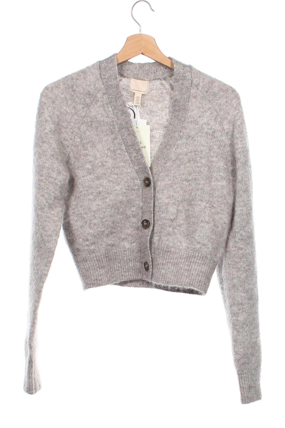 Damen Strickjacke H&M, Größe XS, Farbe Grau, Preis € 24,00