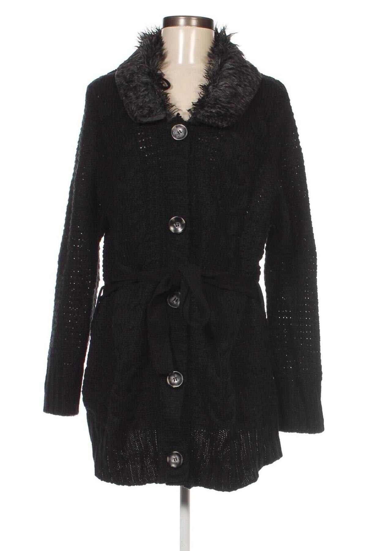 Cardigan de damă Janina, Mărime XL, Culoare Negru, Preț 43,99 Lei