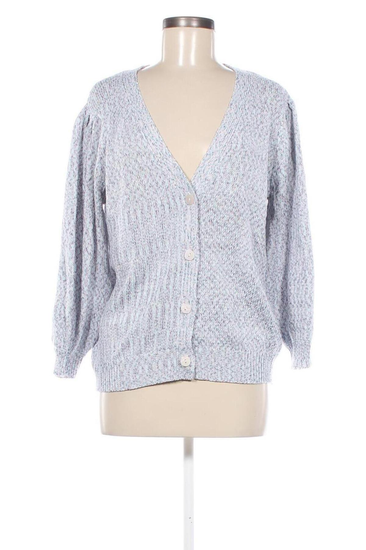 Cardigan de damă Laura Torelli, Mărime L, Culoare Albastru, Preț 38,99 Lei