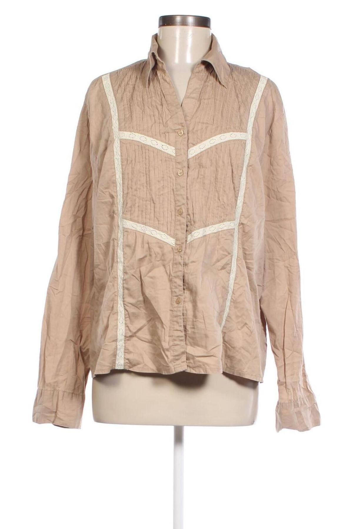 Damenbluse, Größe XXL, Farbe Beige, Preis € 2,99