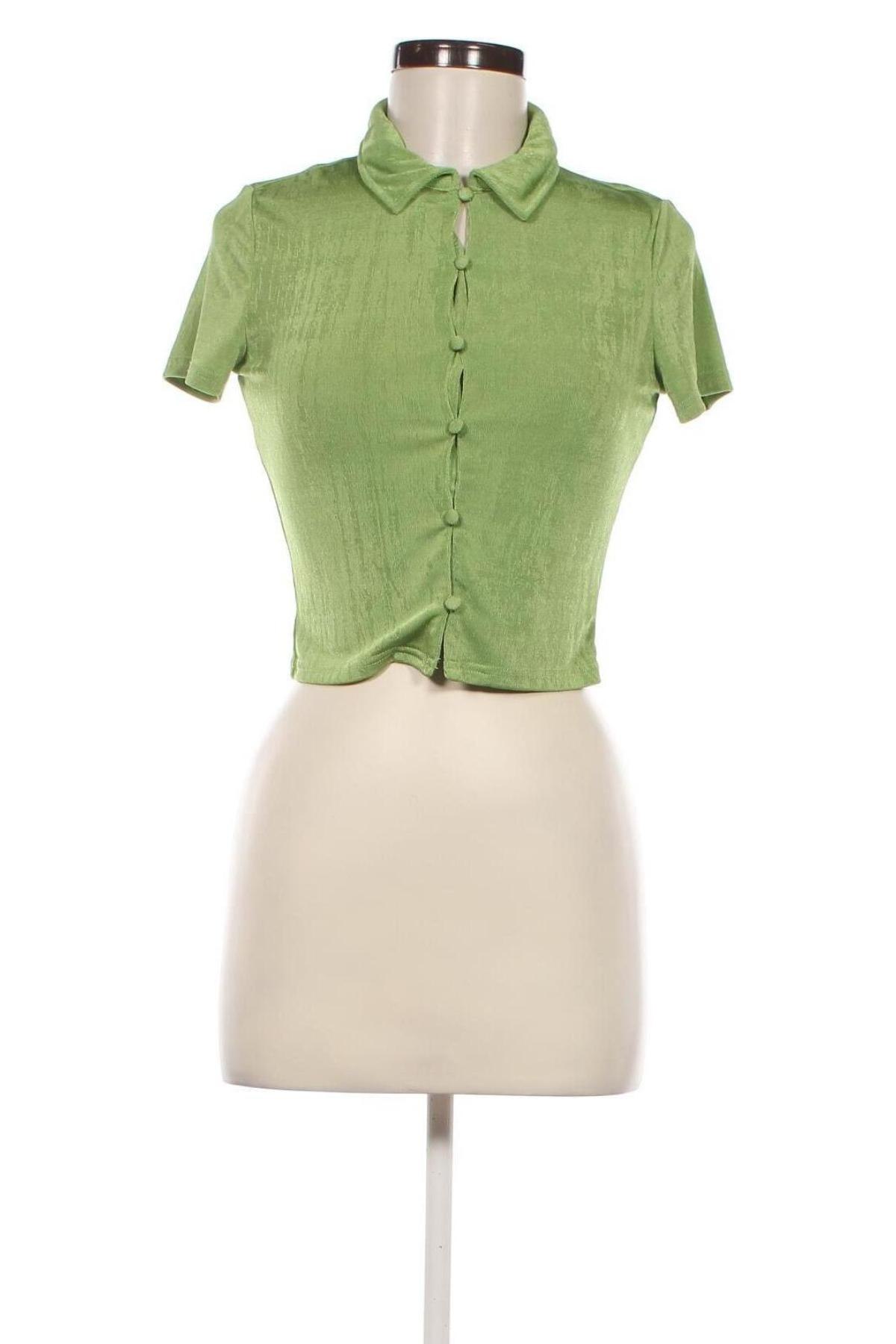 Cămașă de femei H&M Divided, Mărime M, Culoare Verde, Preț 33,99 Lei