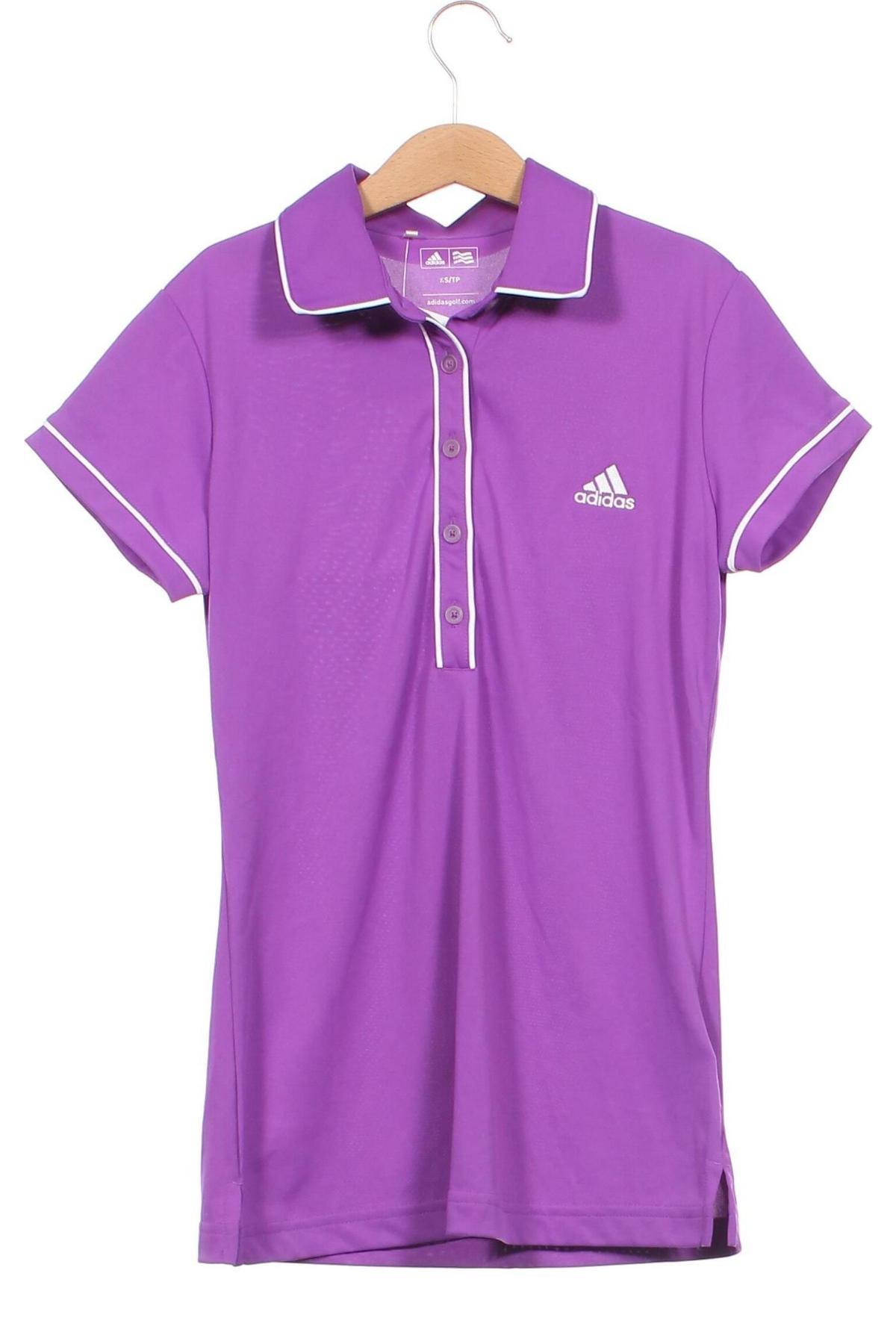 Γυναικείο t-shirt Adidas, Μέγεθος XS, Χρώμα Βιολετί, Τιμή 6,99 €