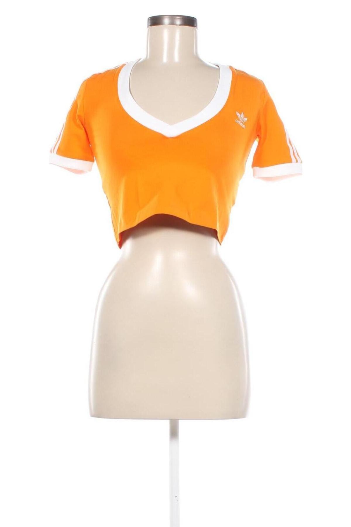 Damen T-Shirt Adidas Originals, Größe XXS, Farbe Orange, Preis 9,99 €