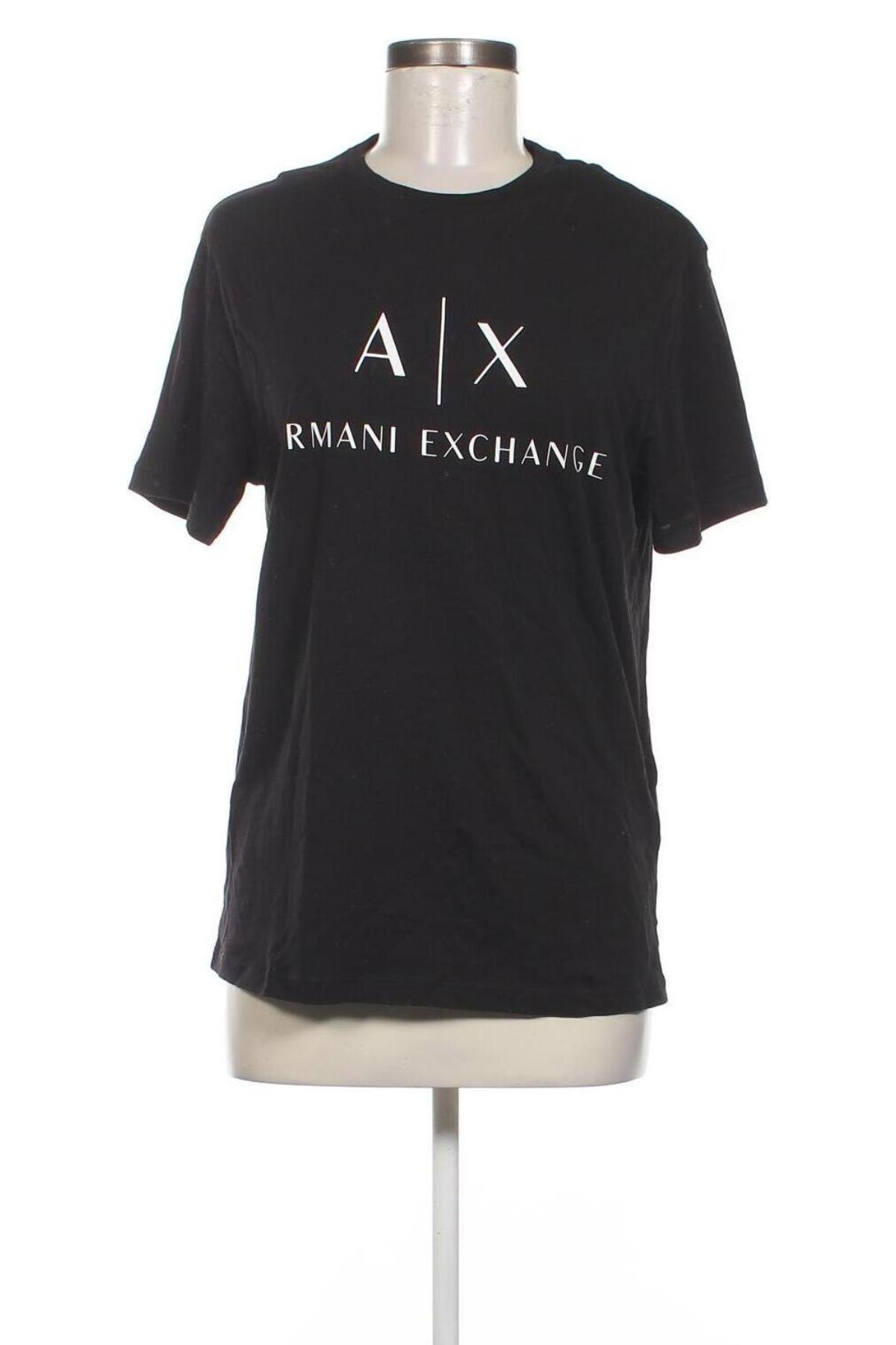 Damski T-shirt Armani Exchange, Rozmiar S, Kolor Czarny, Cena 191,99 zł