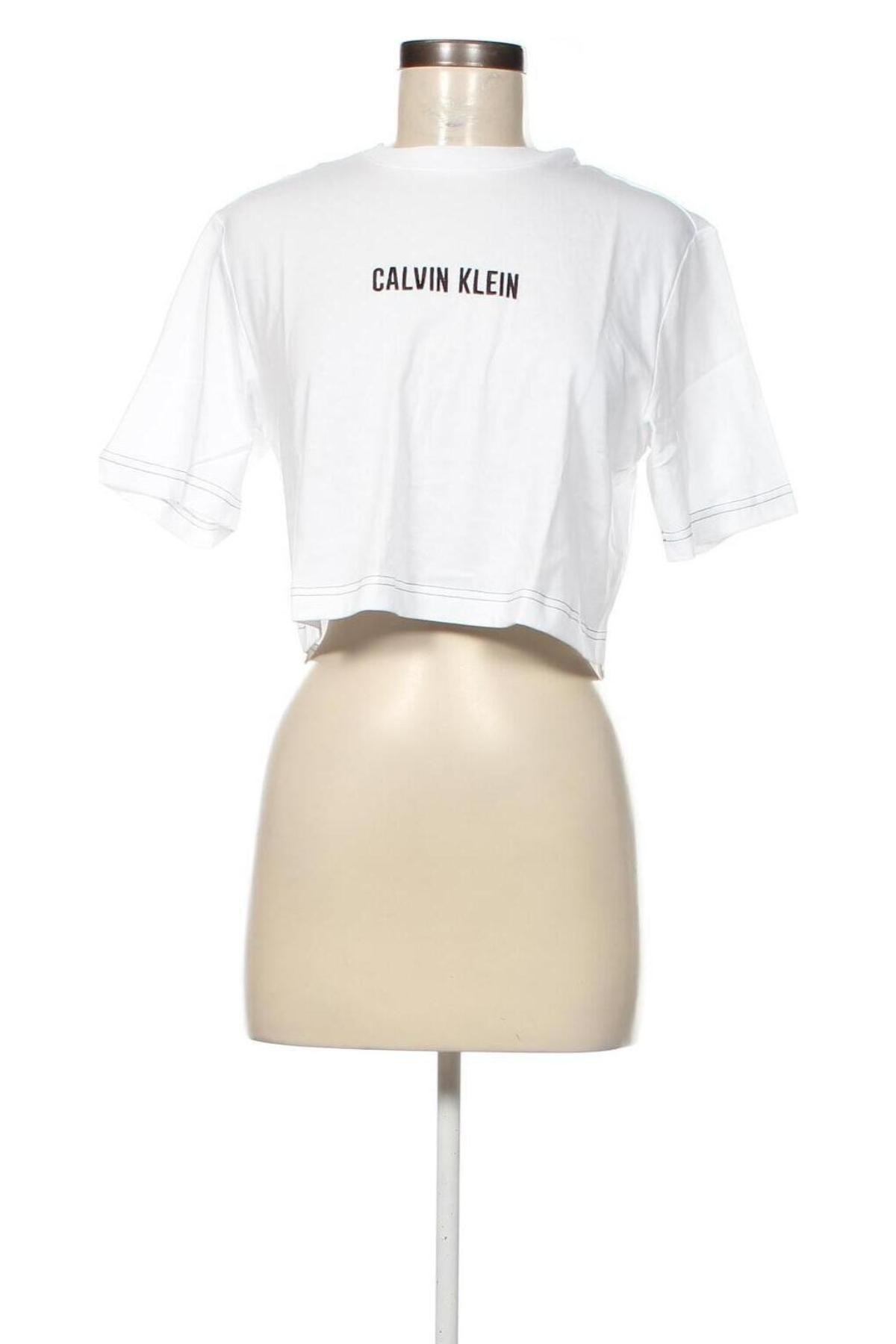 Γυναικείο t-shirt Calvin Klein, Μέγεθος XS, Χρώμα Λευκό, Τιμή 29,99 €