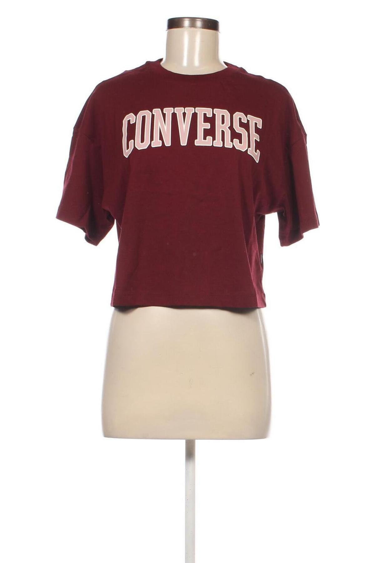 Γυναικείο t-shirt Converse, Μέγεθος XS, Χρώμα Κόκκινο, Τιμή 17,79 €