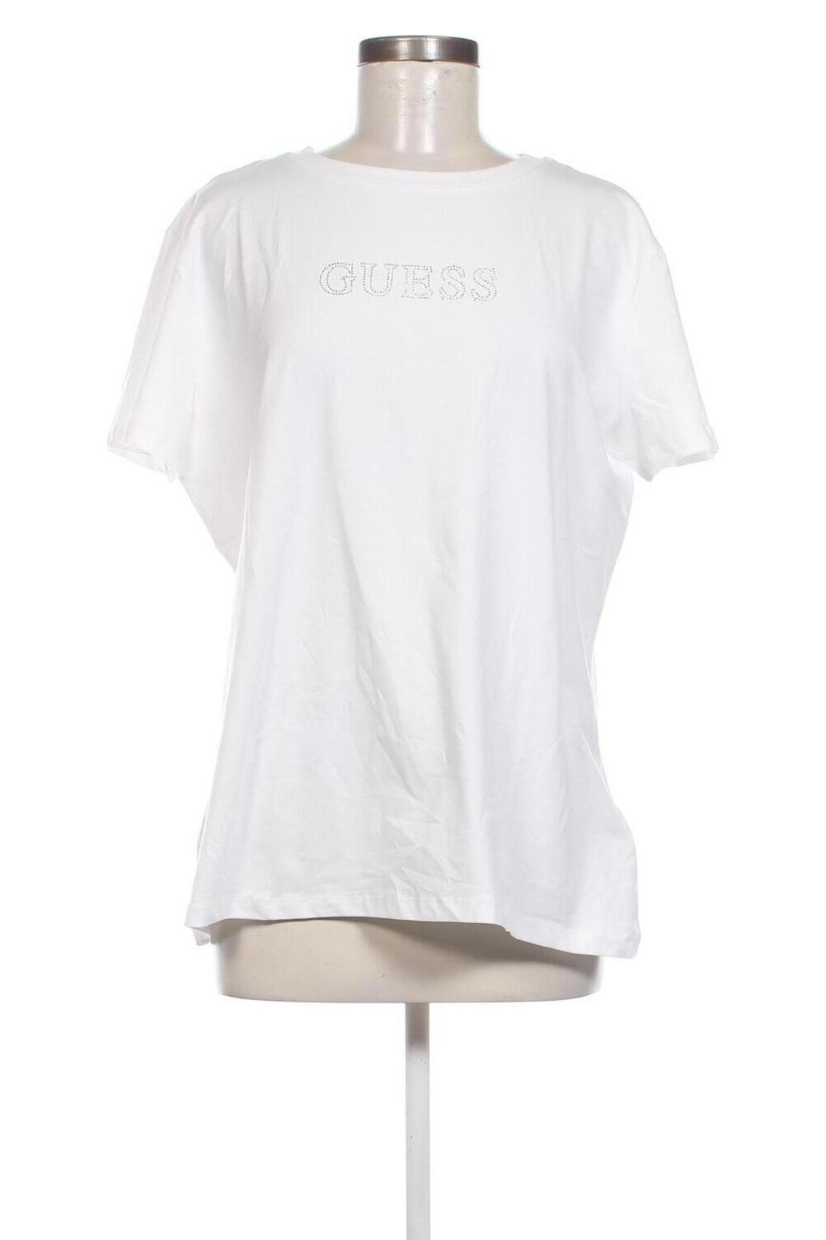 Damski T-shirt Guess, Rozmiar XL, Kolor Biały, Cena 191,99 zł