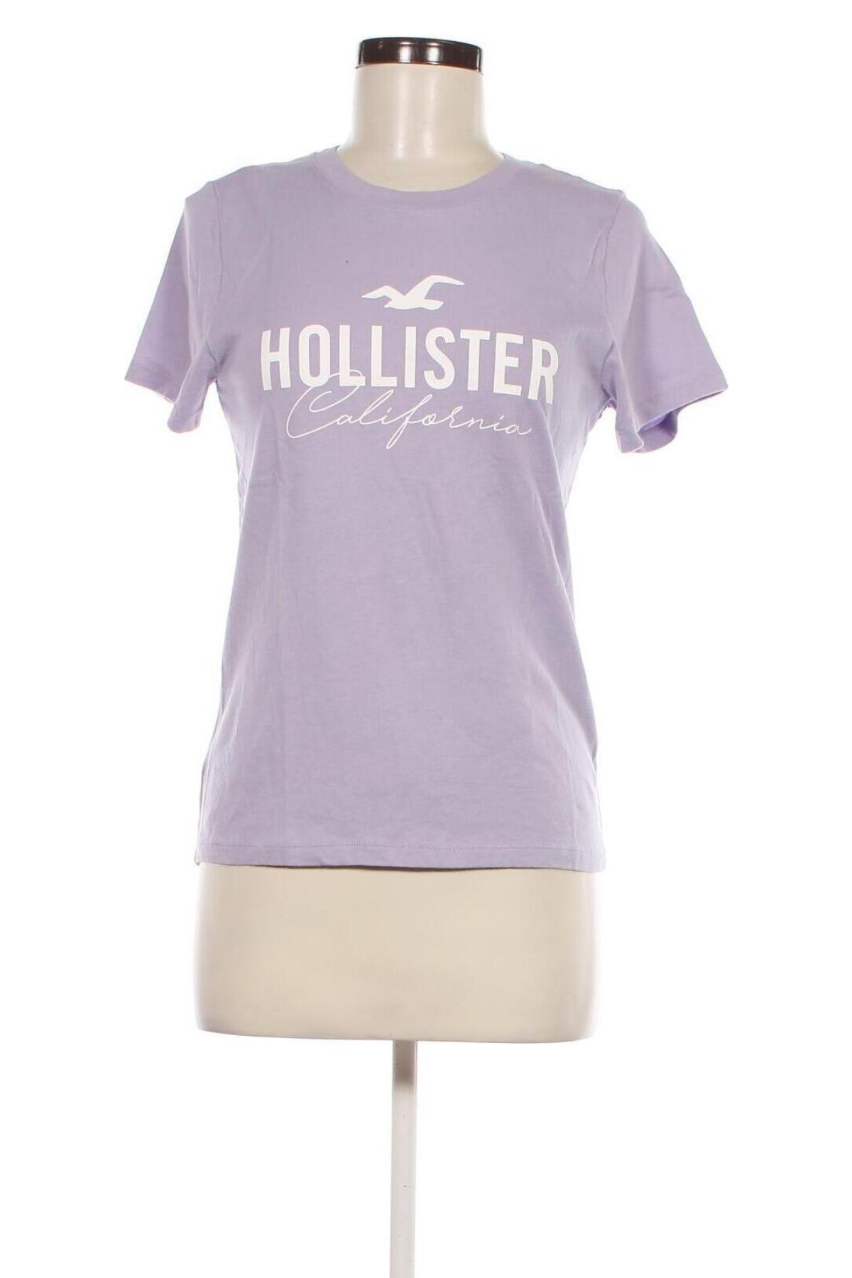 Tricou de femei Hollister, Mărime M, Culoare Mov, Preț 91,99 Lei