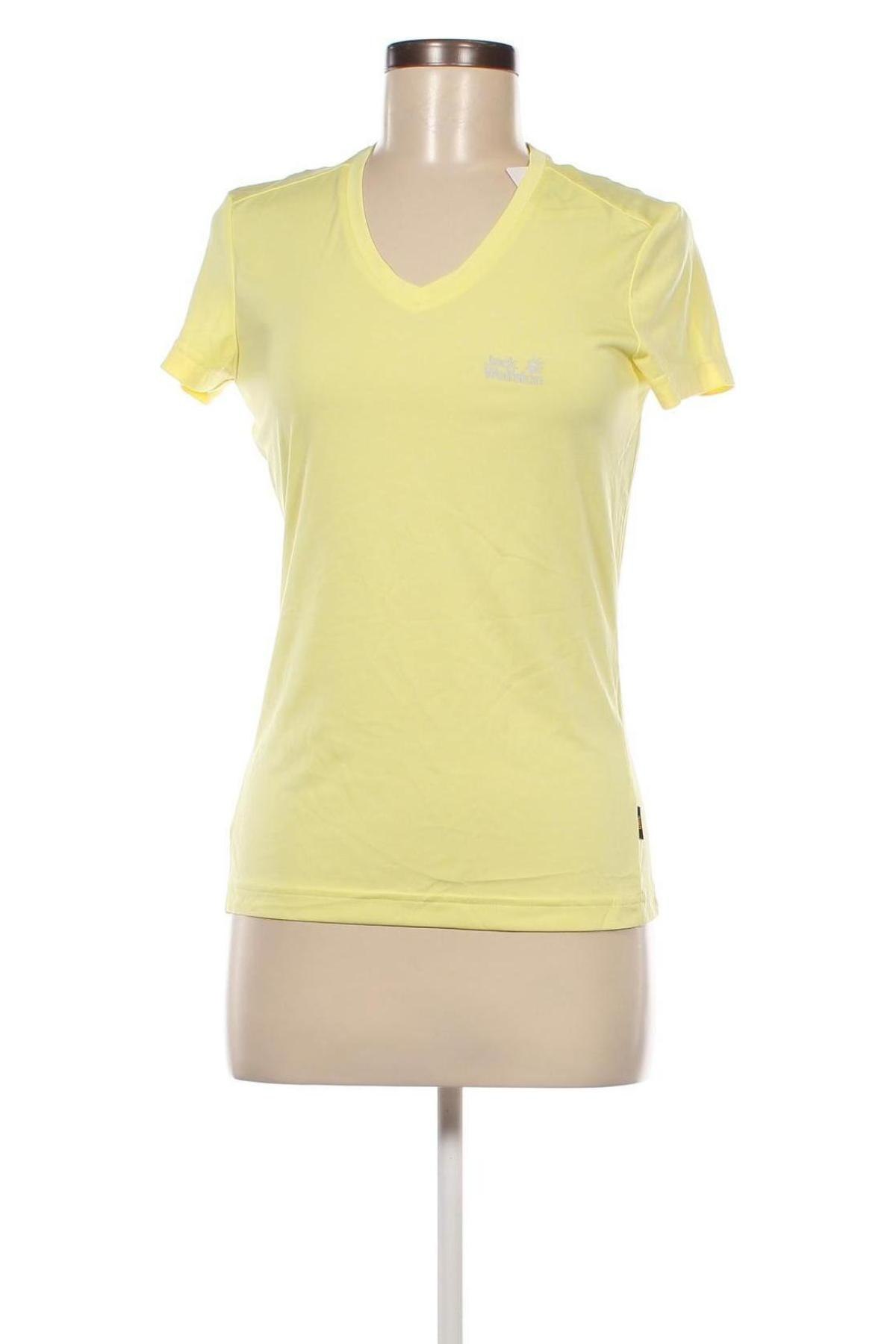 Damen T-Shirt Jack Wolfskin, Größe XS, Farbe Gelb, Preis € 13,49