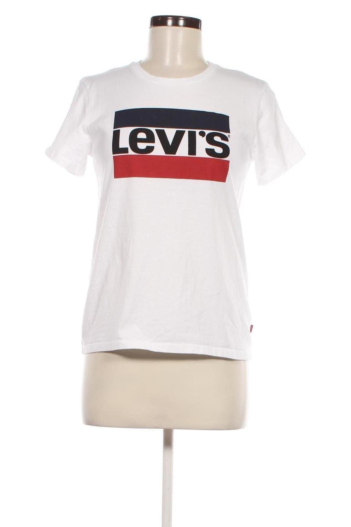 Γυναικείο t-shirt Levi's, Μέγεθος S, Χρώμα Λευκό, Τιμή 8,99 €