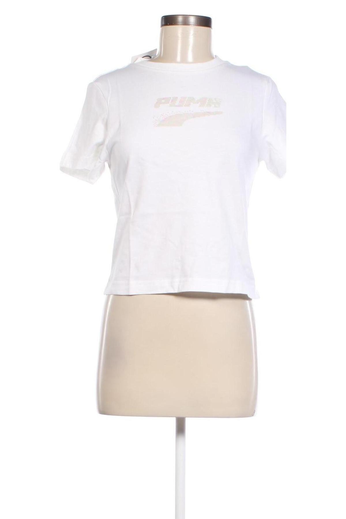 Damen T-Shirt PUMA, Größe M, Farbe Weiß, Preis 23,99 €