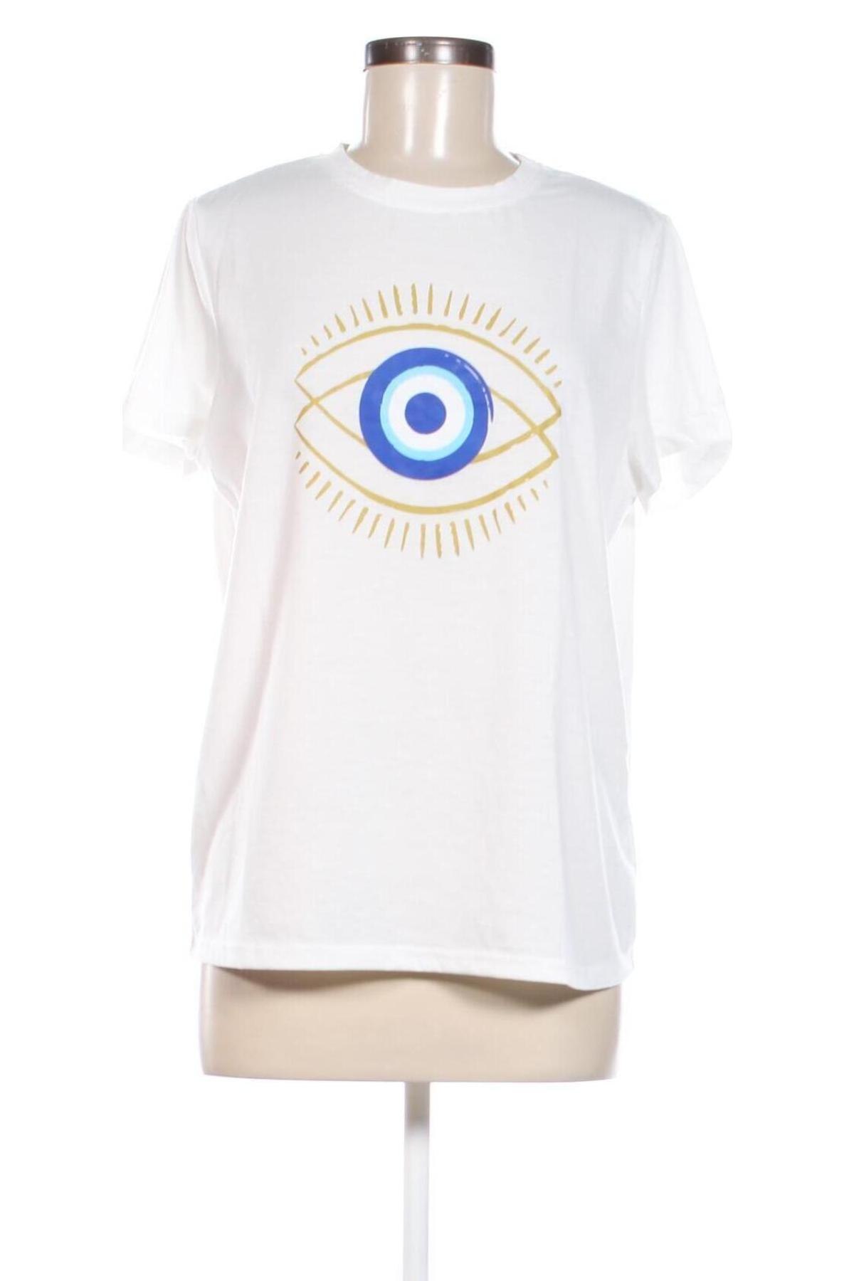 Γυναικείο t-shirt SHEIN, Μέγεθος XL, Χρώμα Λευκό, Τιμή 3,99 €