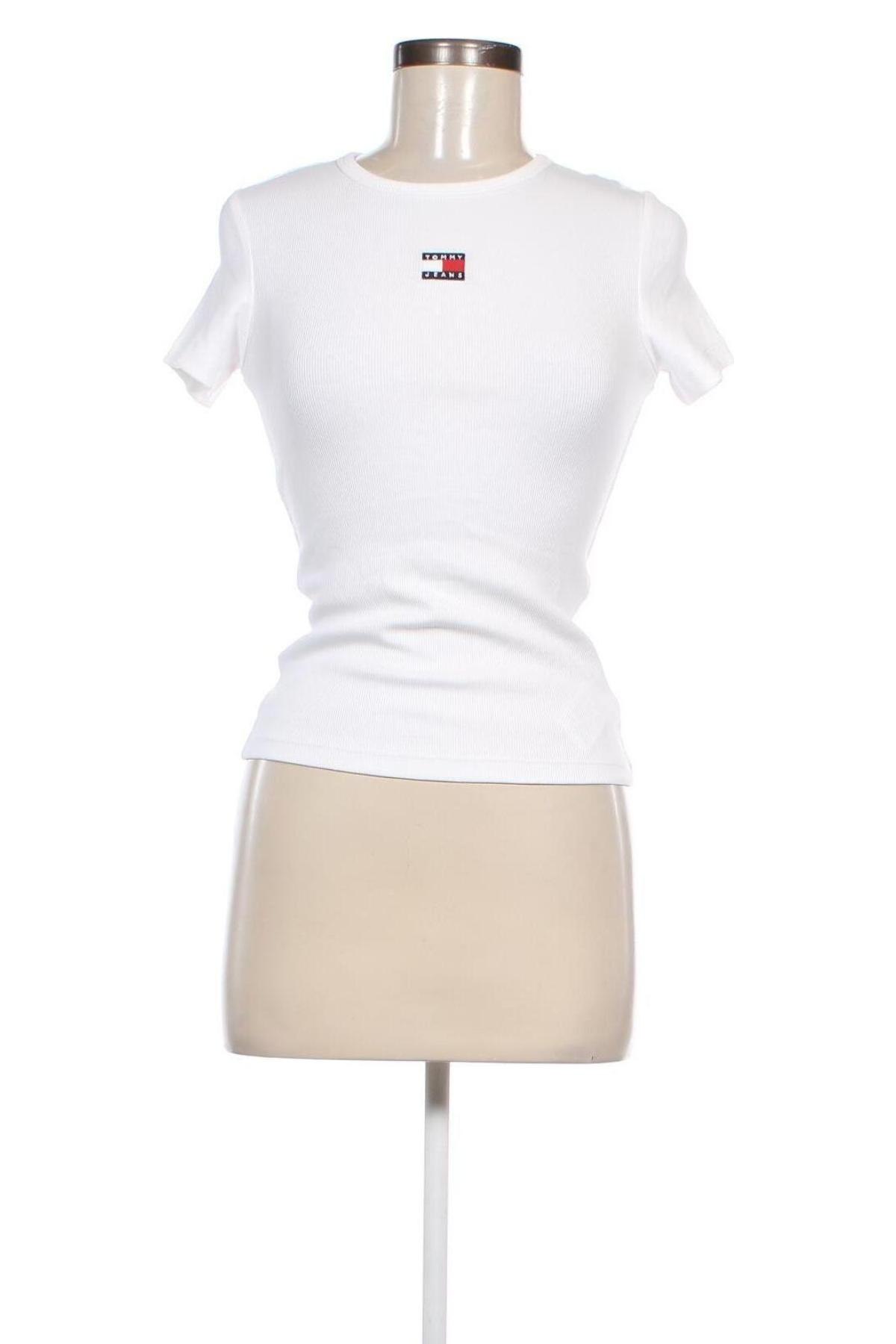 Γυναικείο t-shirt Tommy Jeans, Μέγεθος S, Χρώμα Λευκό, Τιμή 39,99 €