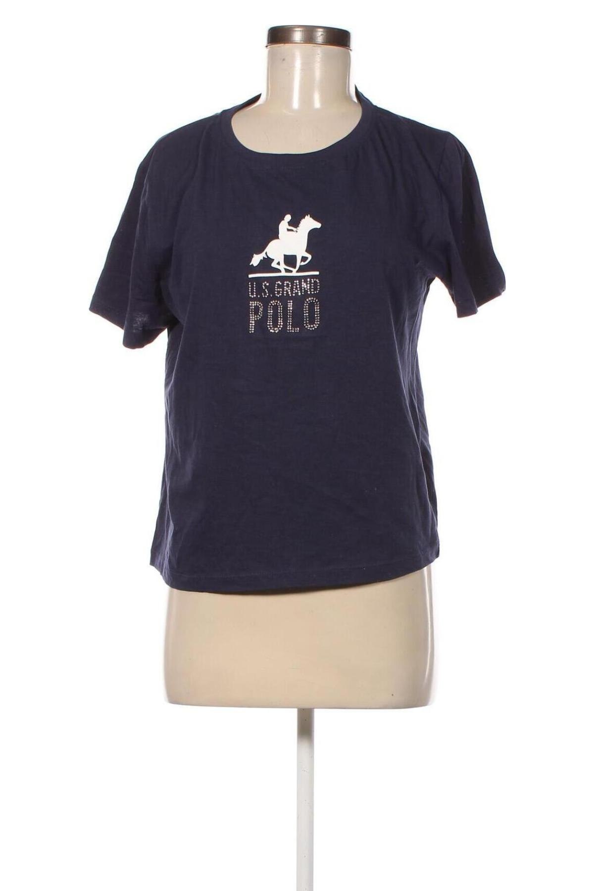 Γυναικείο t-shirt U.S. Polo Assn., Μέγεθος M, Χρώμα Μπλέ, Τιμή 22,99 €