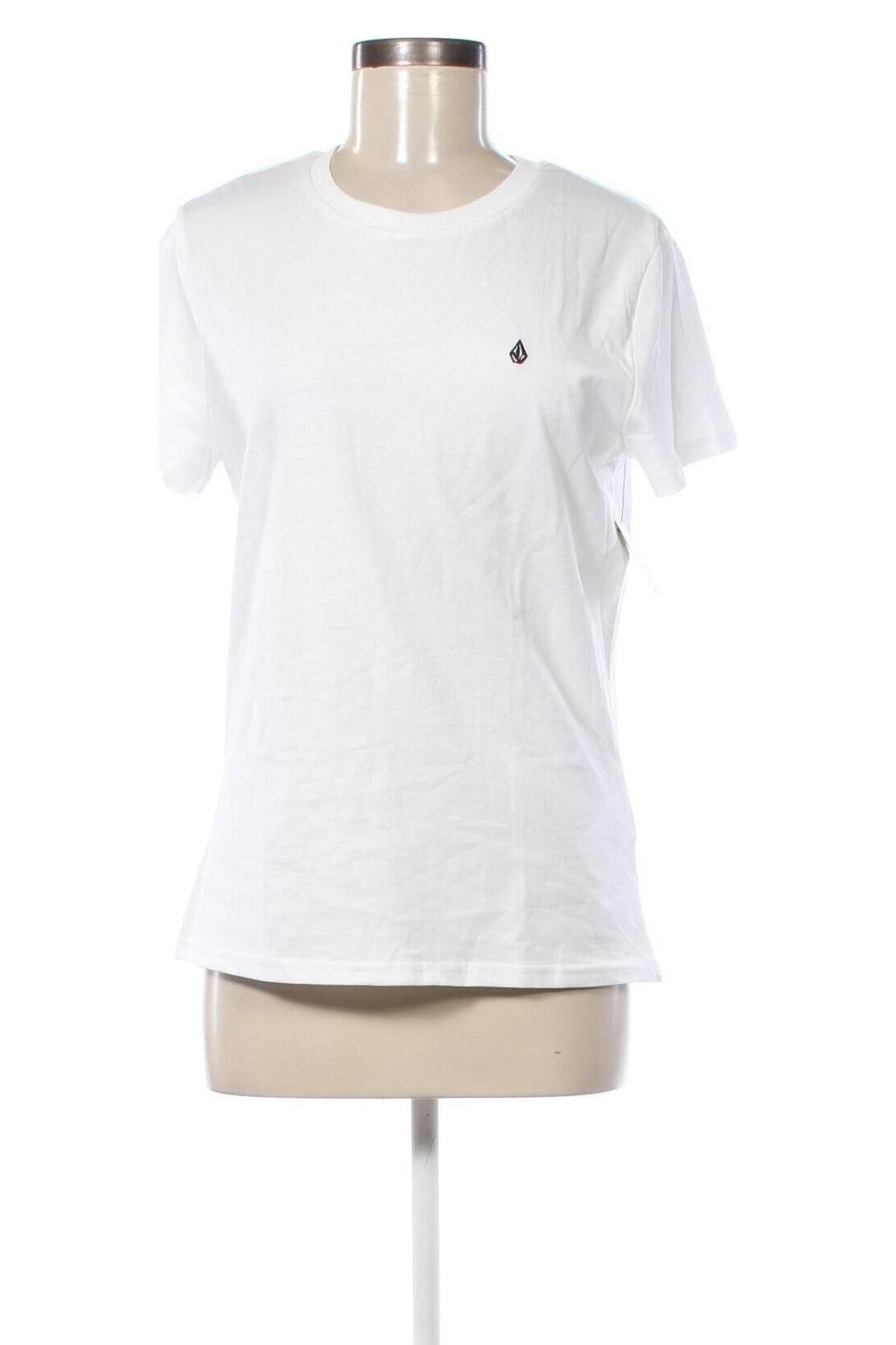 Γυναικείο t-shirt Volcom, Μέγεθος M, Χρώμα Λευκό, Τιμή 25,99 €