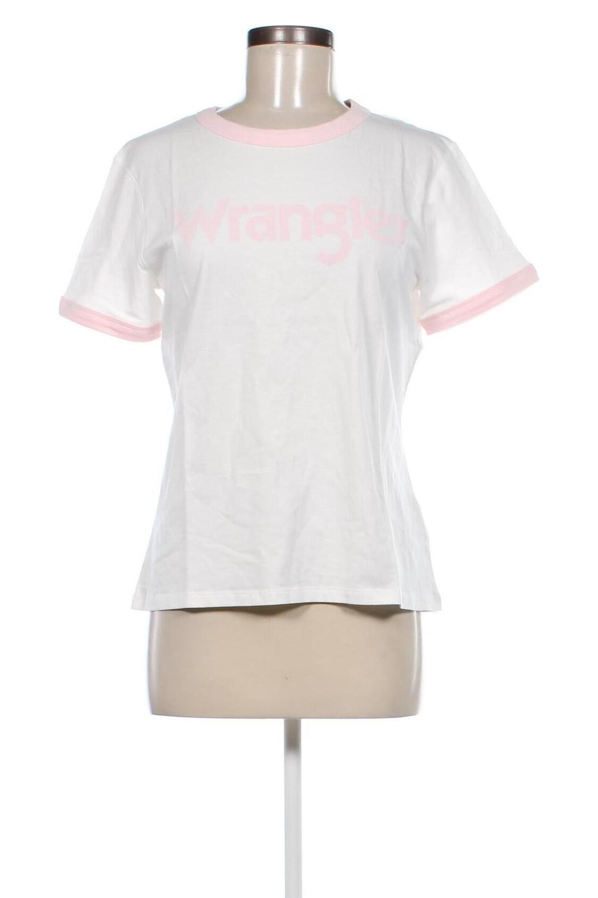 Γυναικείο t-shirt Wrangler, Μέγεθος L, Χρώμα Λευκό, Τιμή 17,79 €