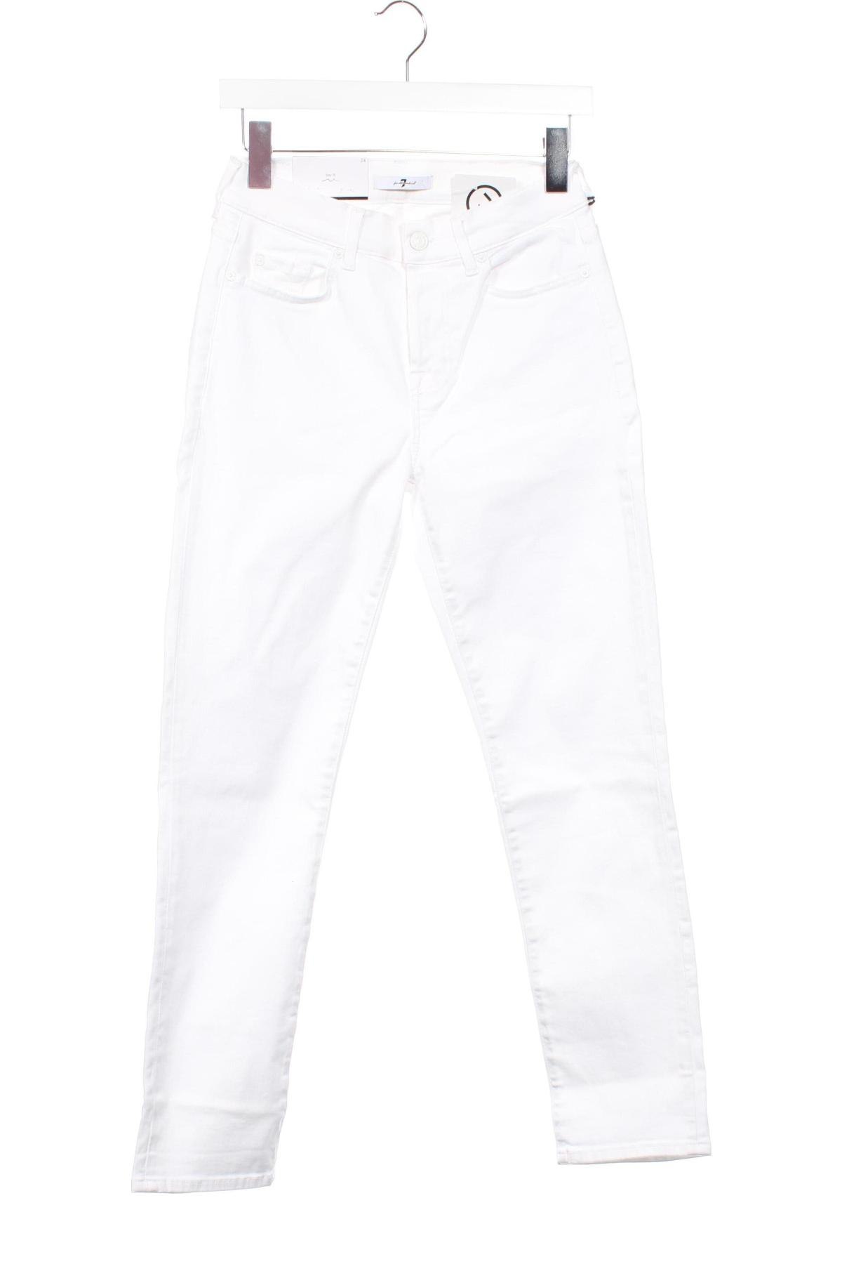 Damskie jeansy 7 For All Mankind, Rozmiar XXS, Kolor Biały, Cena 243,99 zł