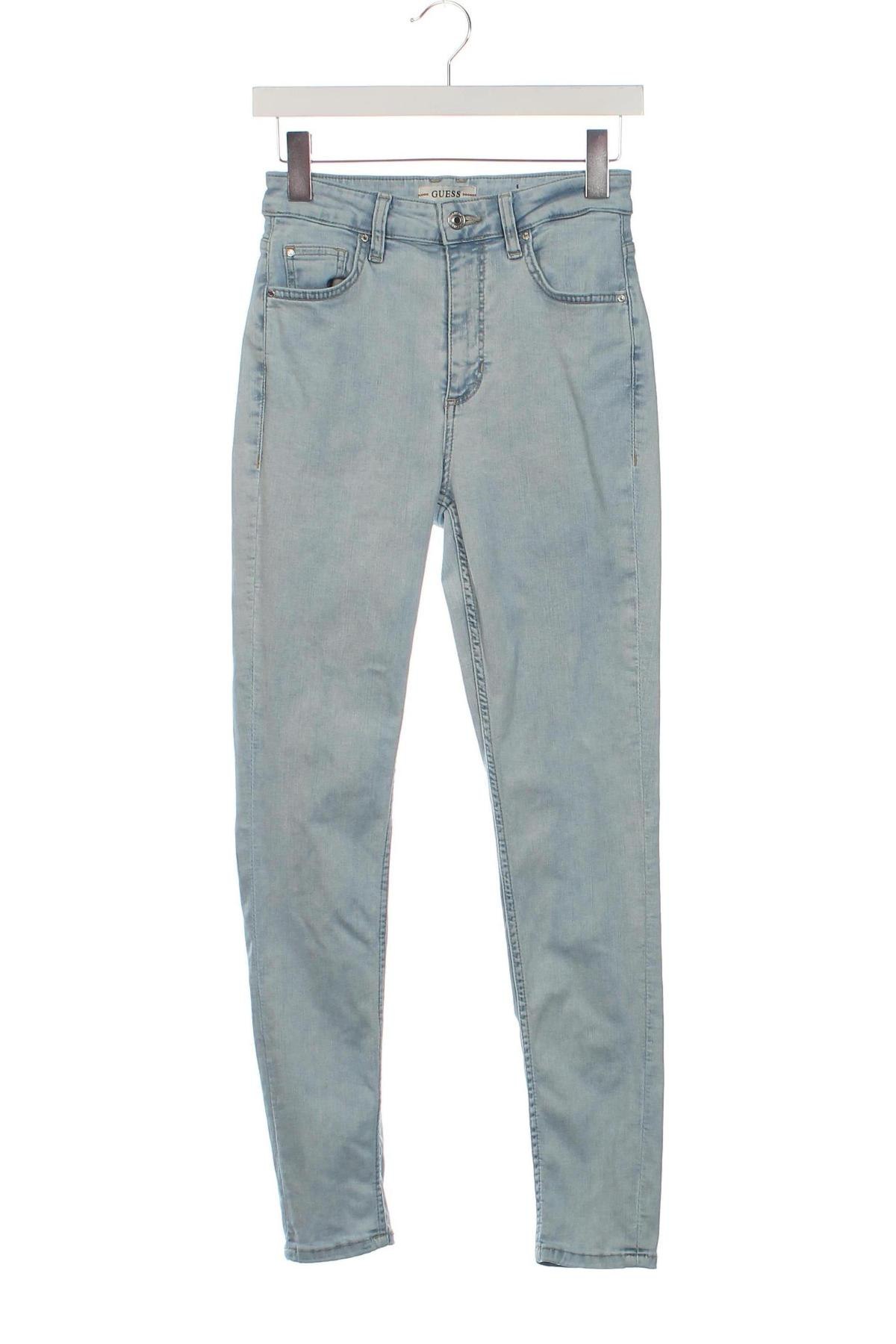 Damskie jeansy Guess, Rozmiar XS, Kolor Niebieski, Cena 206,99 zł