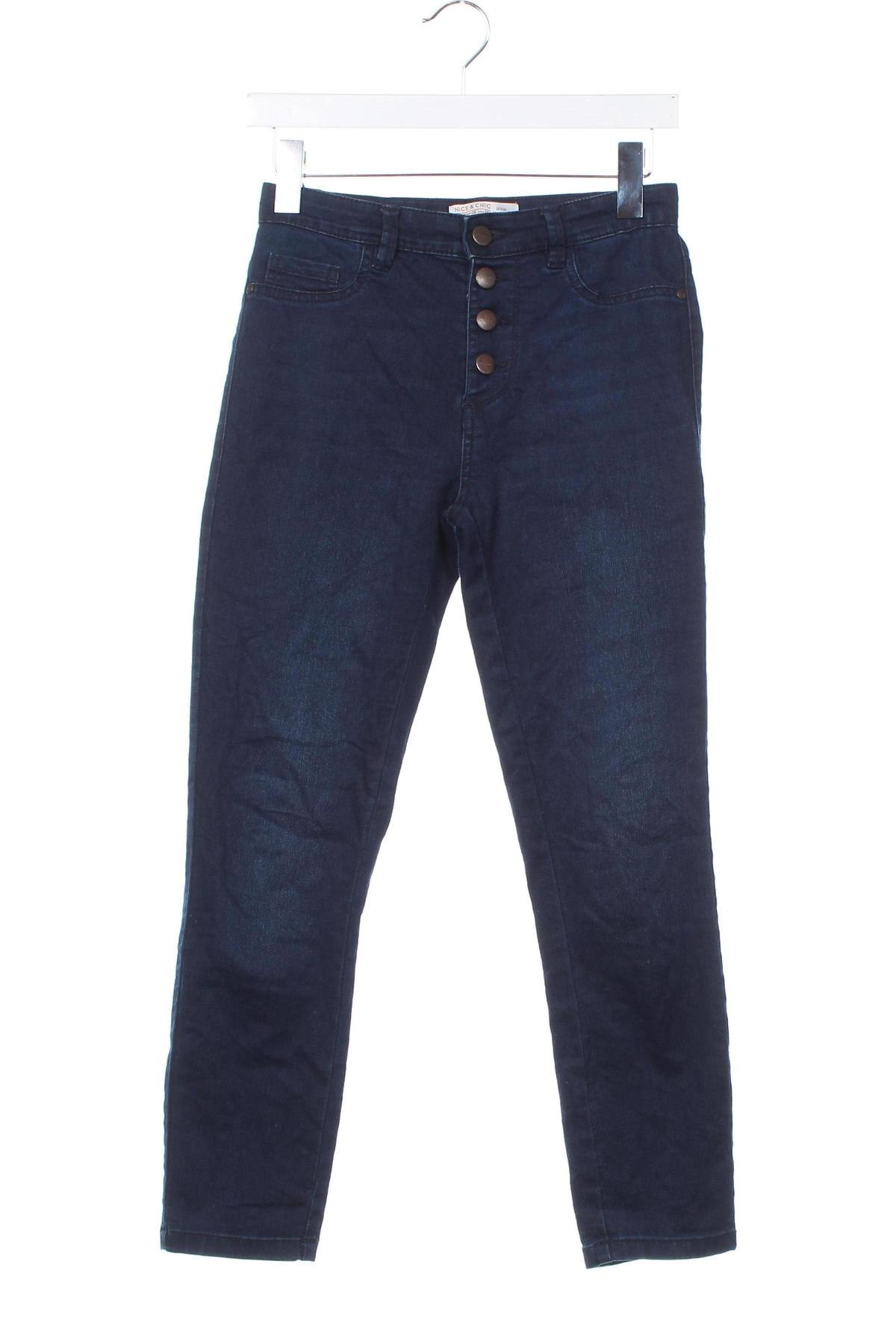 Damskie jeansy Nice & Chic, Rozmiar S, Kolor Niebieski, Cena 26,99 zł