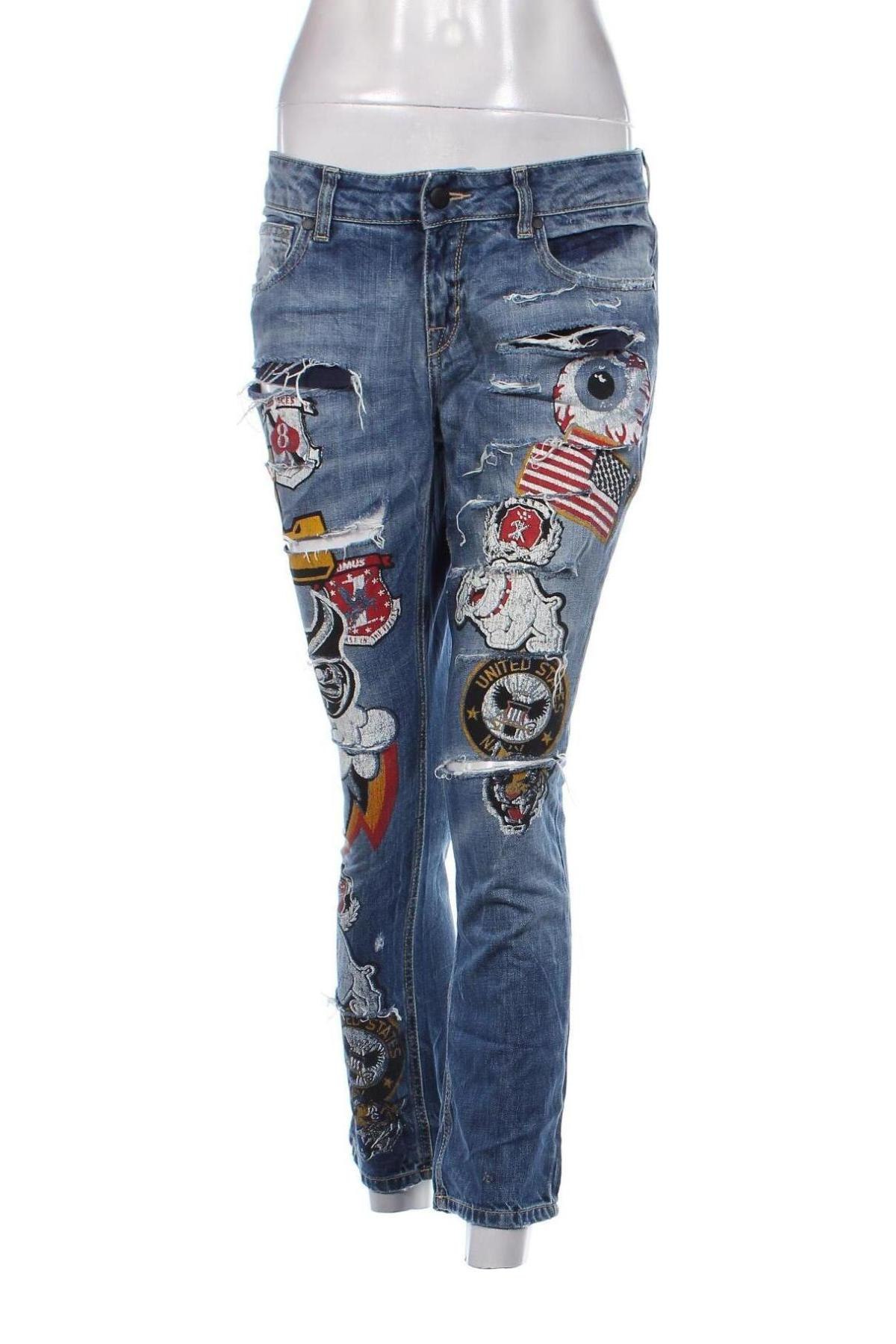 Damskie jeansy Up Jeans, Rozmiar S, Kolor Niebieski, Cena 27,99 zł