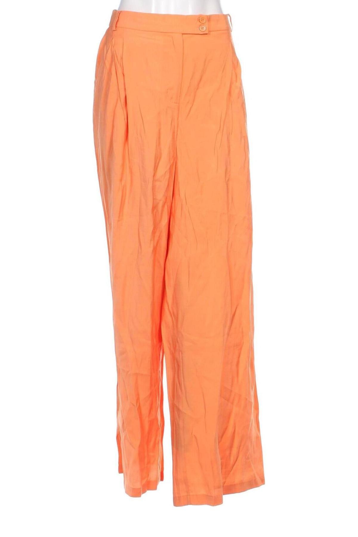 Pantaloni de femei Guido Maria Kretschmer for About You, Mărime XL, Culoare Portocaliu, Preț 58,99 Lei