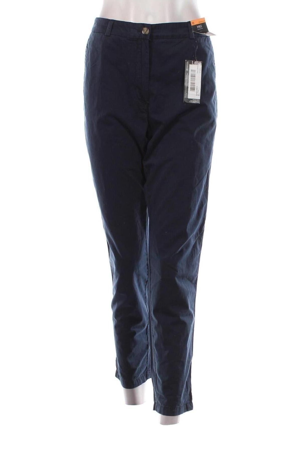 Pantaloni de femei Marks & Spencer, Mărime M, Culoare Albastru, Preț 122,99 Lei