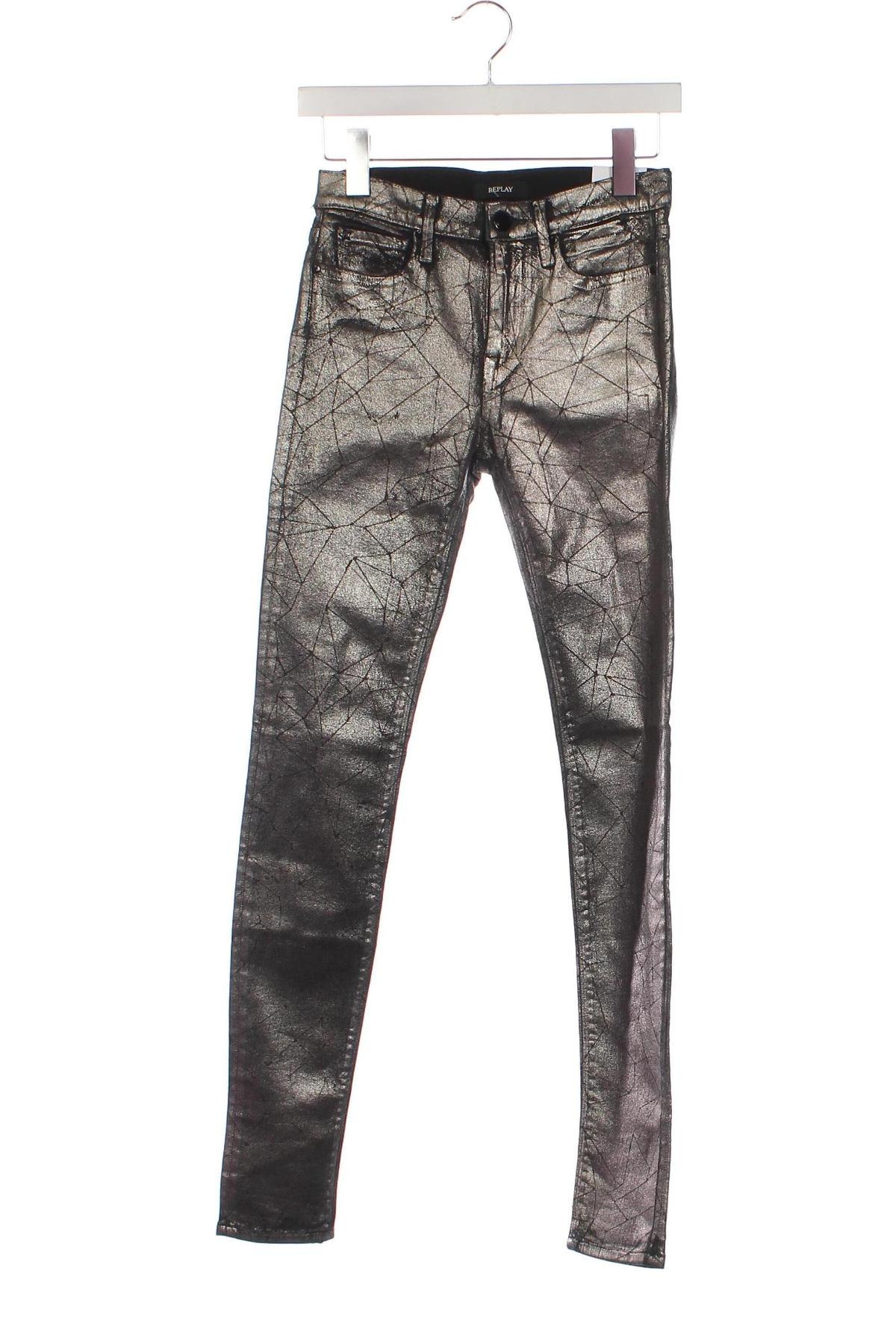 Pantaloni de femei Replay, Mărime XS, Culoare Argintiu, Preț 208,99 Lei