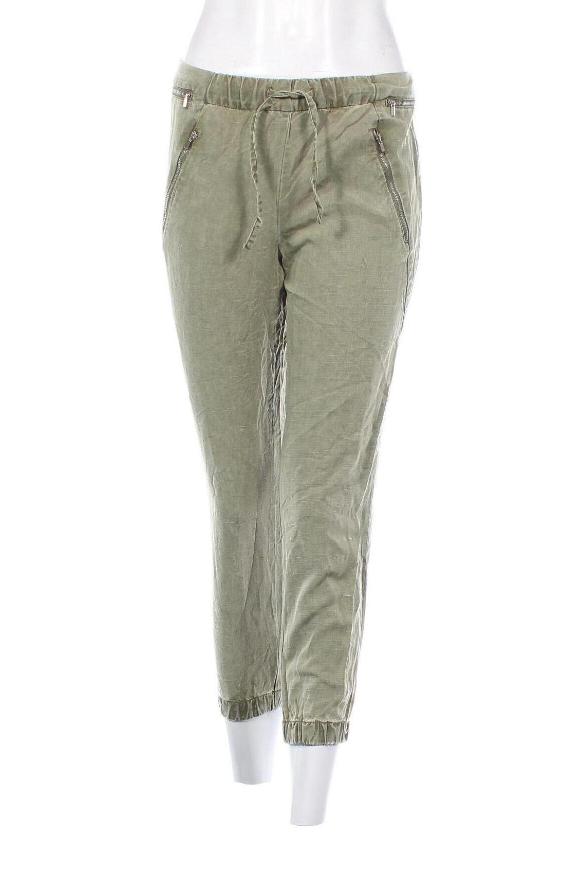 Pantaloni de femei Zara, Mărime XS, Culoare Verde, Preț 88,99 Lei