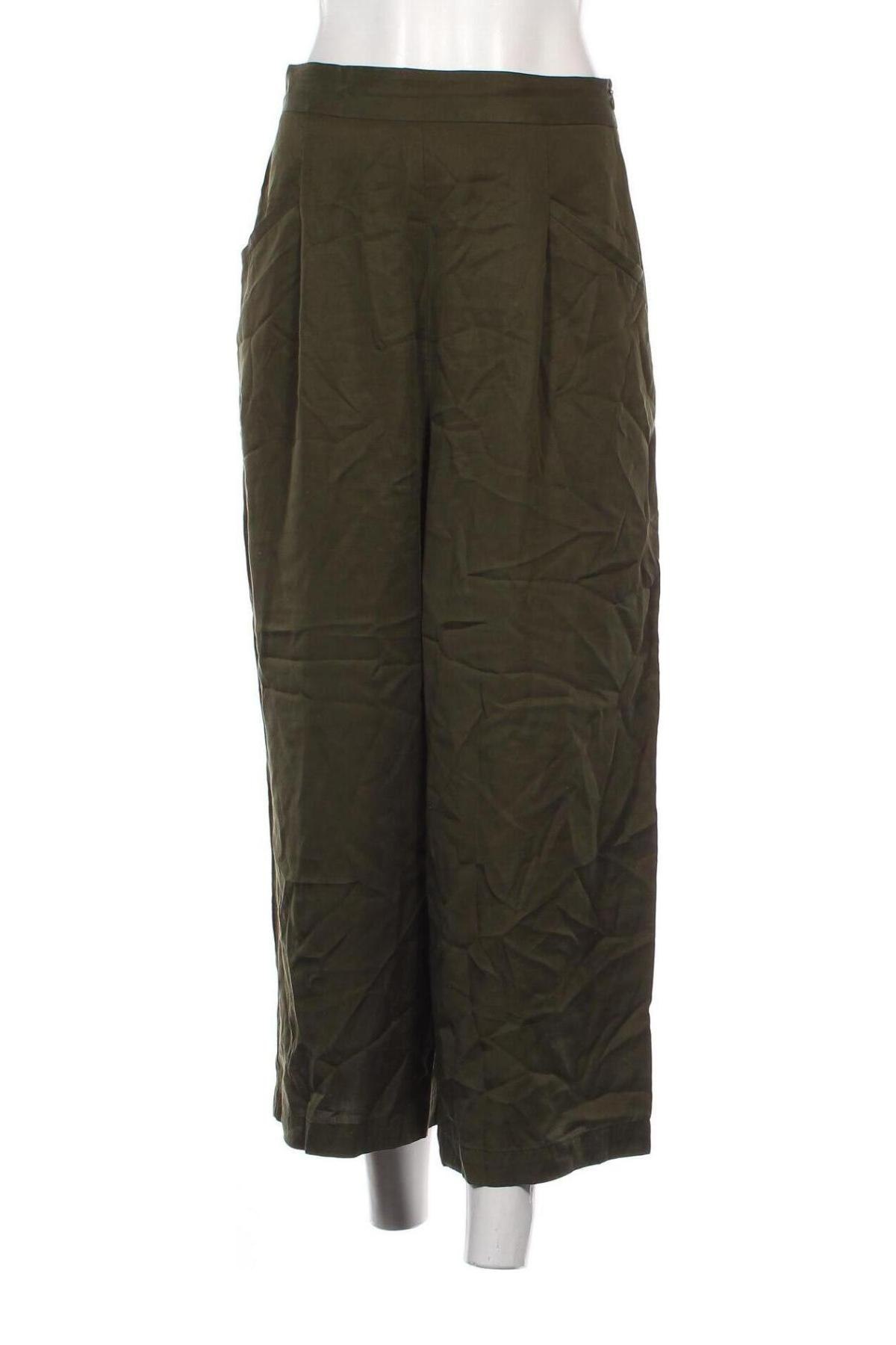 Pantaloni de femei Zara, Mărime S, Culoare Verde, Preț 88,99 Lei