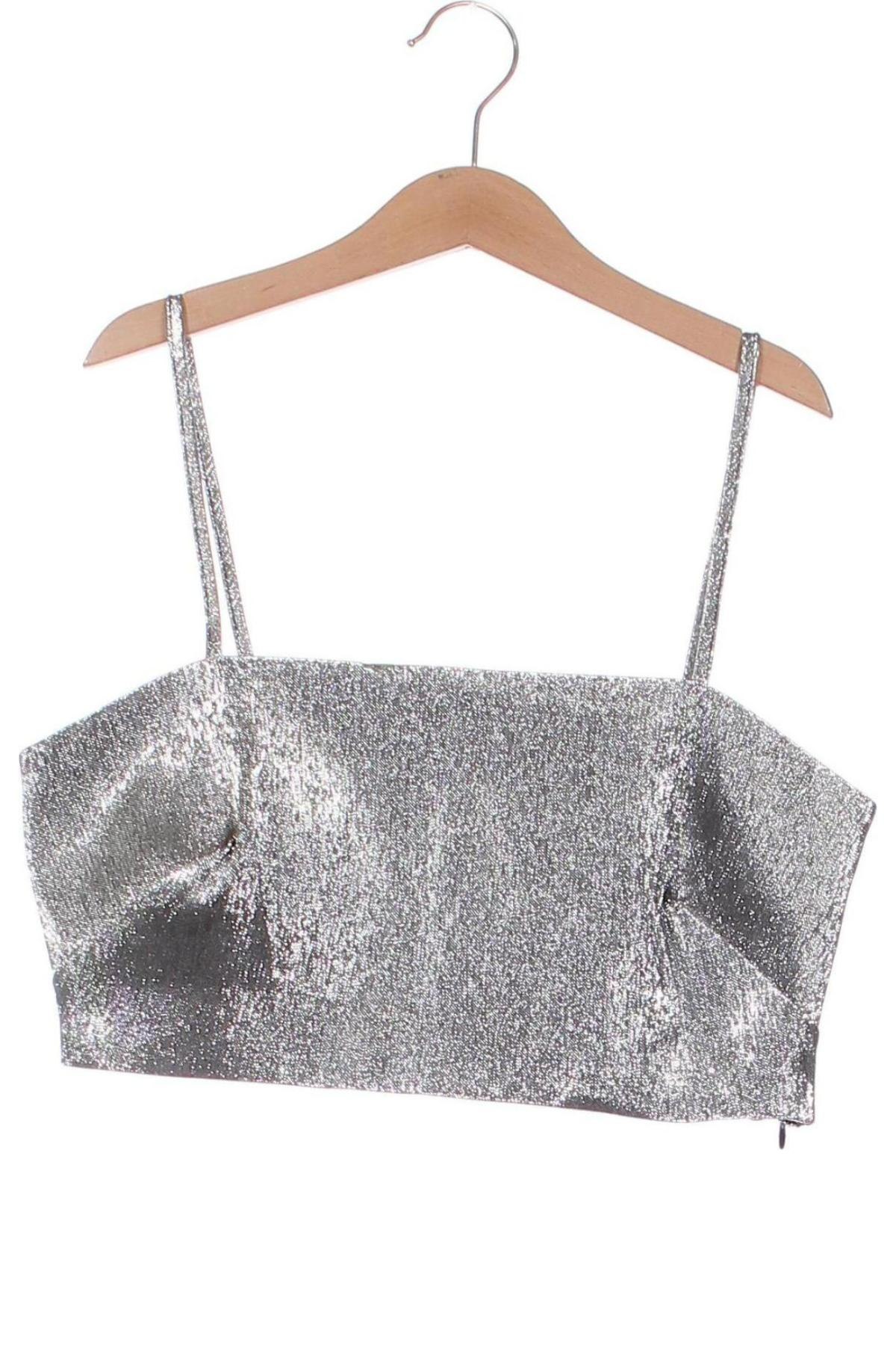 Damentop H&M, Größe M, Farbe Silber, Preis € 5,49