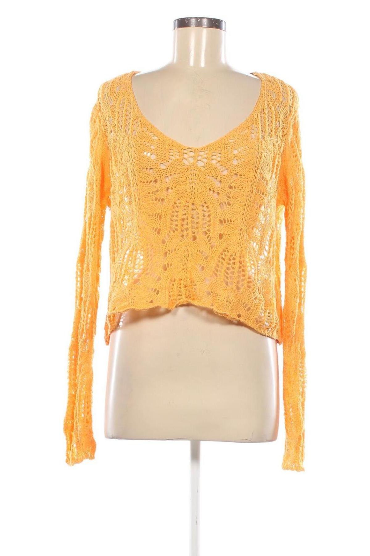 Damenpullover Bershka, Größe L, Farbe Orange, Preis 8,49 €