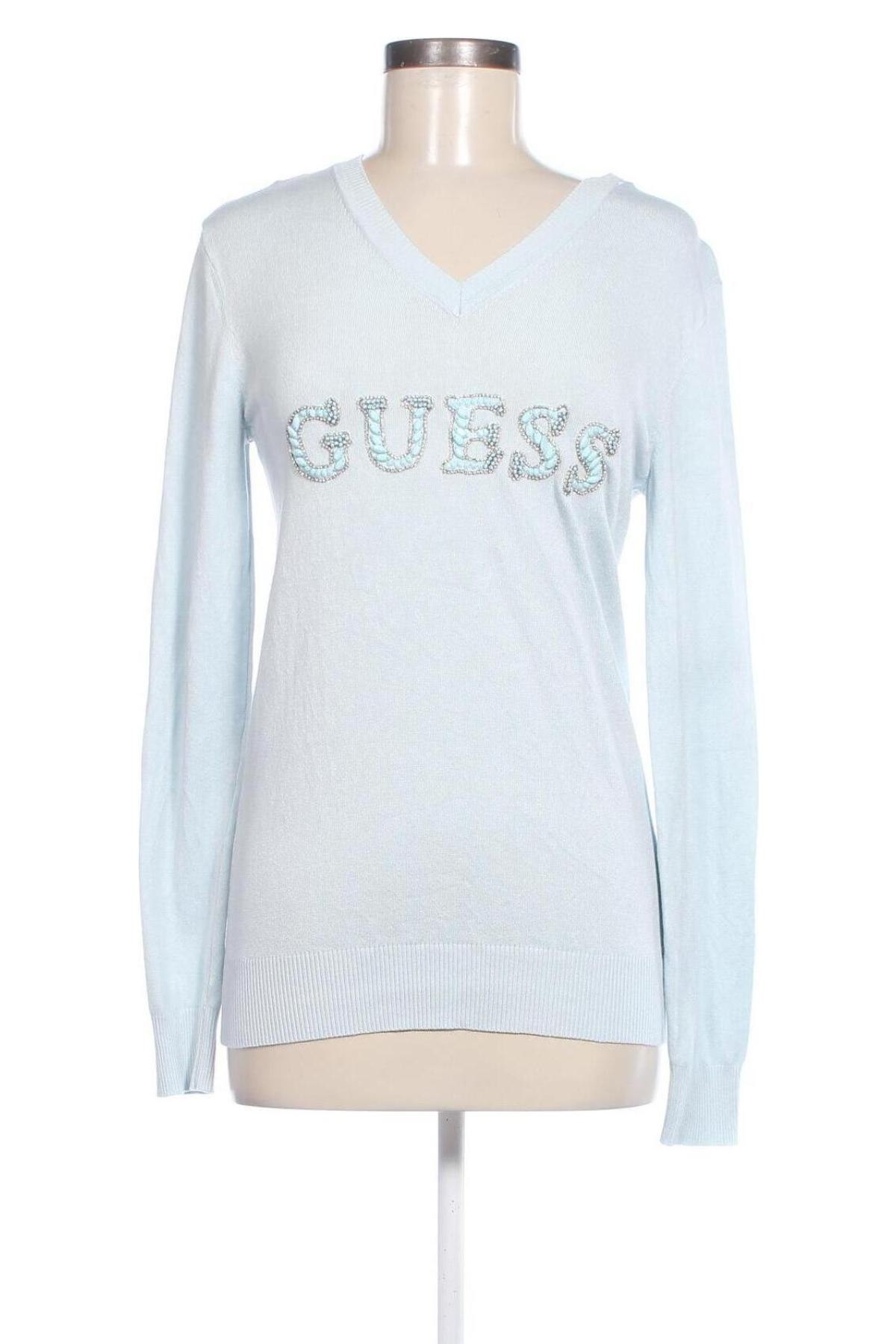 Pulover de femei Guess, Mărime L, Culoare Albastru, Preț 513,49 Lei