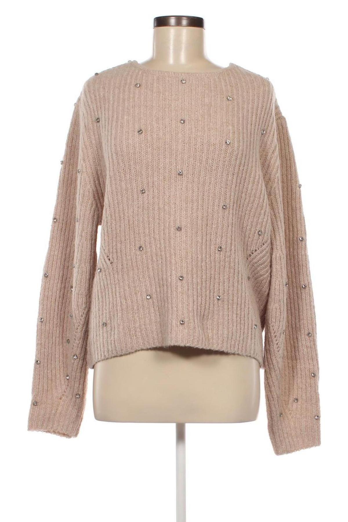 Damski sweter LeGer By Lena Gercke X About you, Rozmiar M, Kolor Beżowy, Cena 124,99 zł