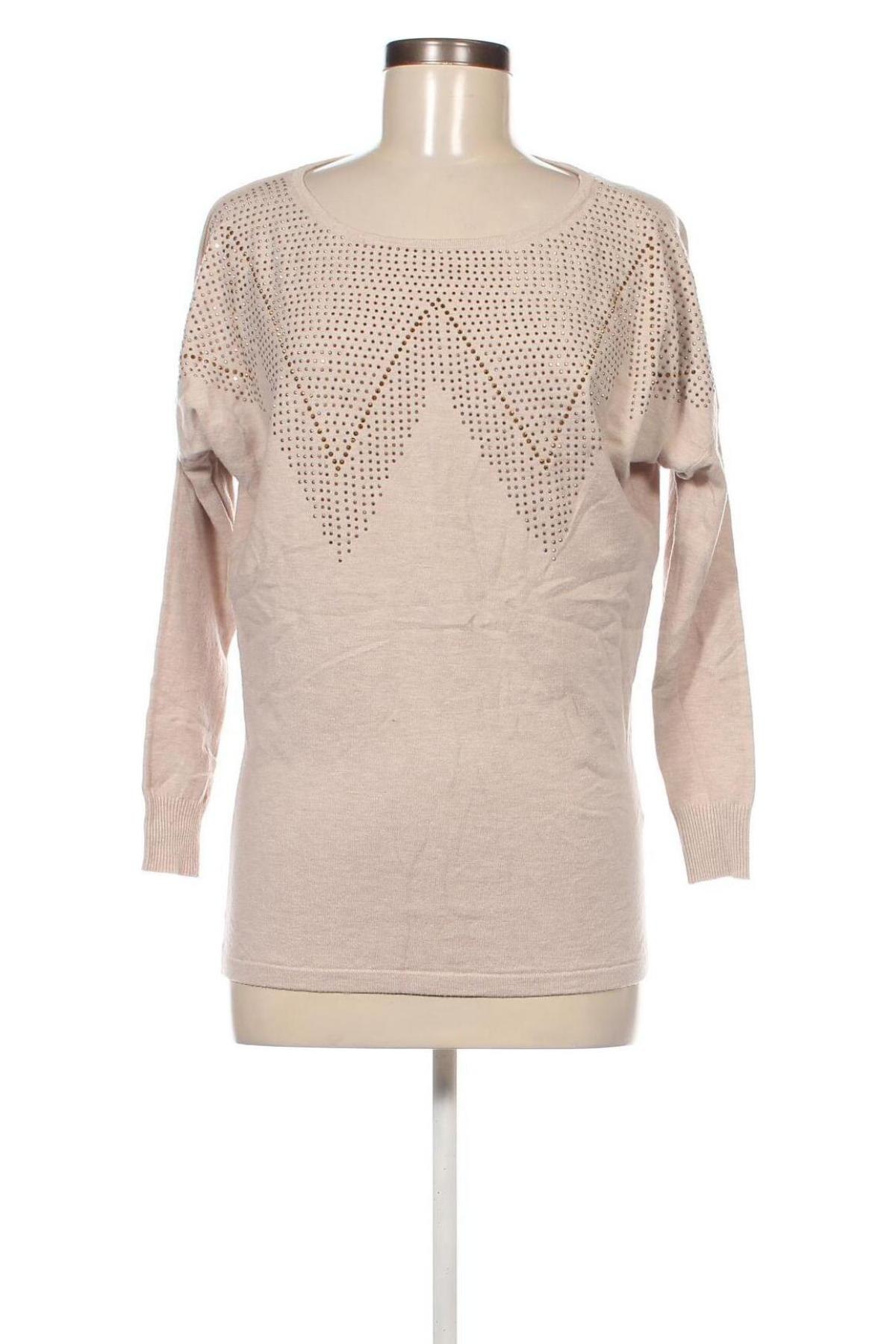 Damenpullover M&V, Größe L, Farbe Beige, Preis € 4,49