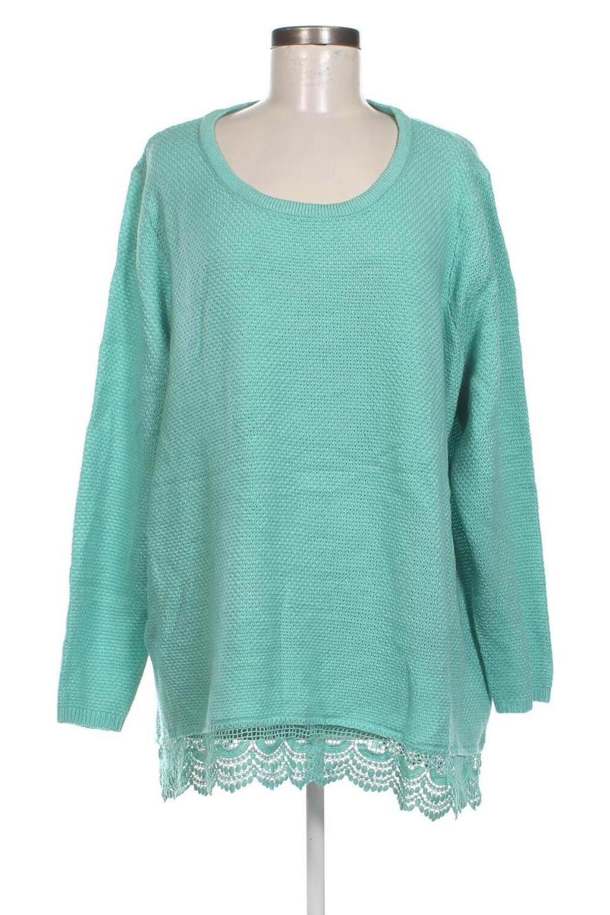 Damenpullover Mia Moda, Größe 4XL, Farbe Grün, Preis € 14,99