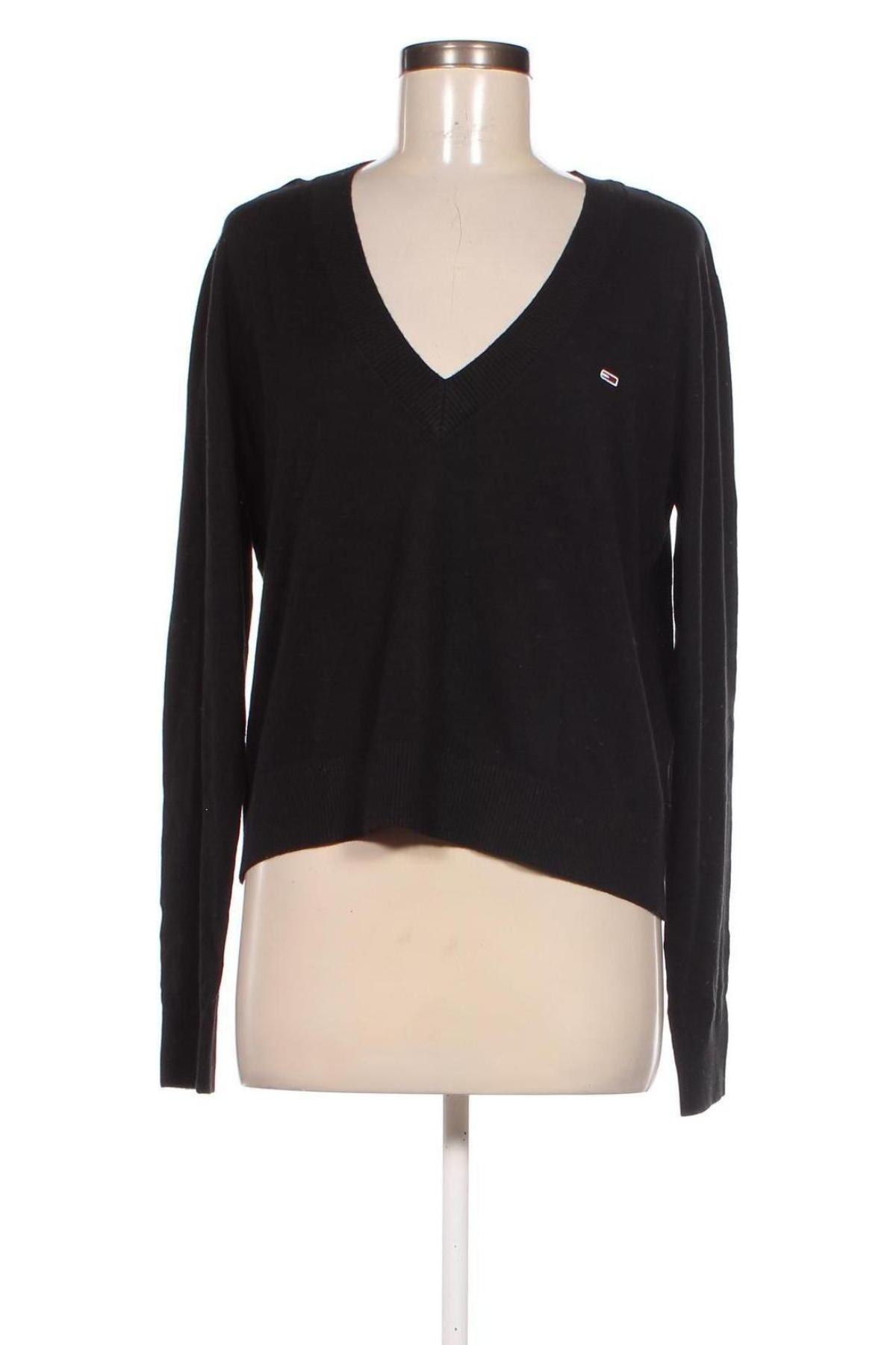 Pulover de femei Tommy Jeans, Mărime M, Culoare Negru, Preț 307,99 Lei