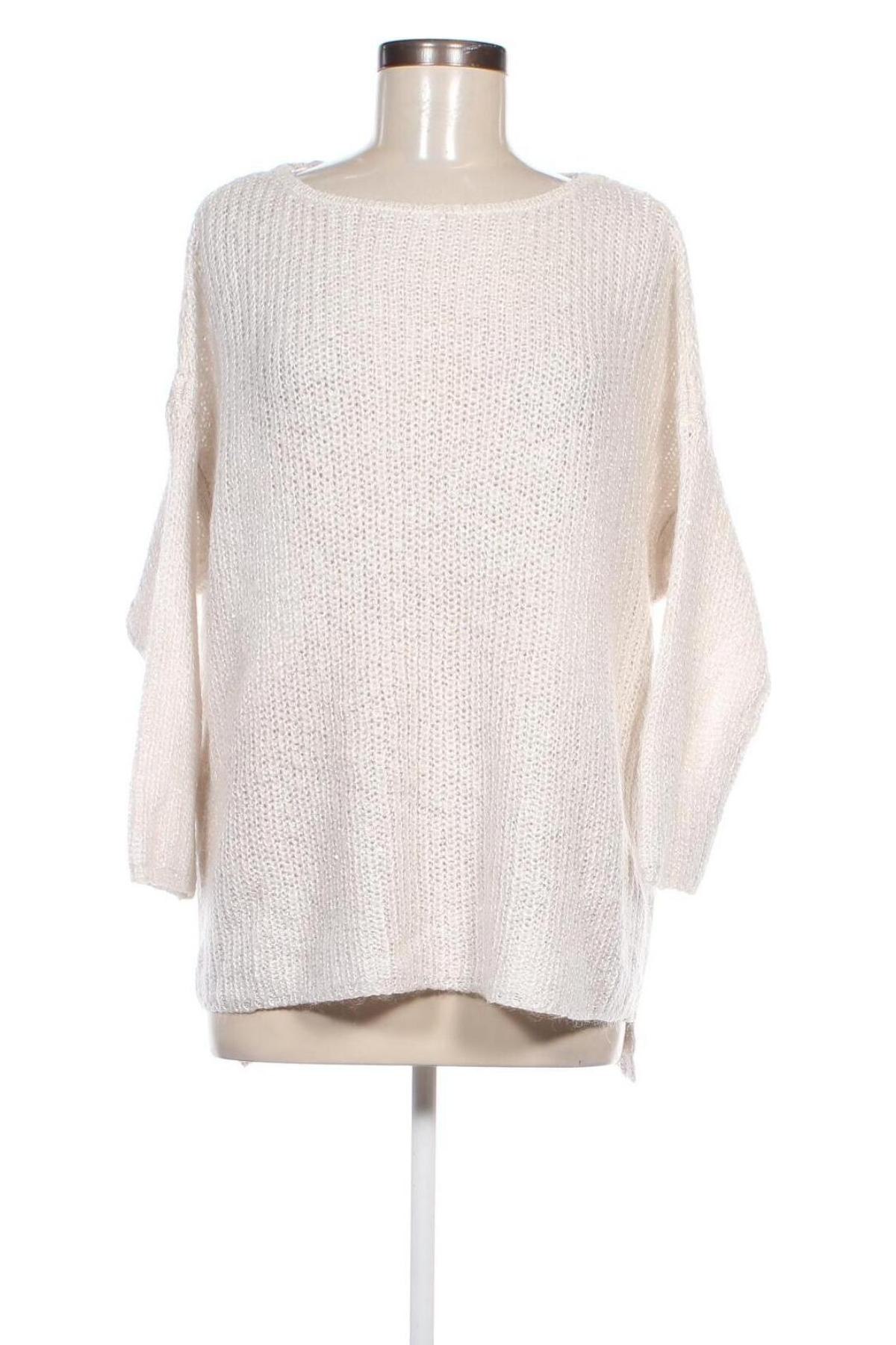 Damenpullover Zara, Größe L, Farbe Weiß, Preis 8,99 €