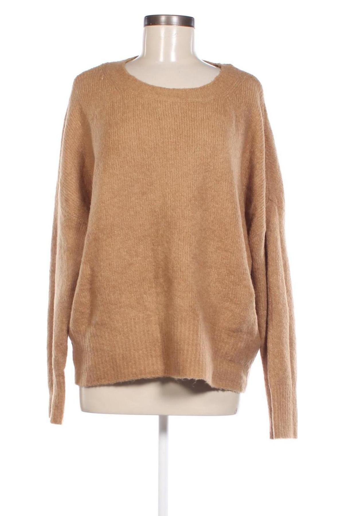 Damski sweter Zara Knitwear, Rozmiar L, Kolor Beżowy, Cena 34,99 zł